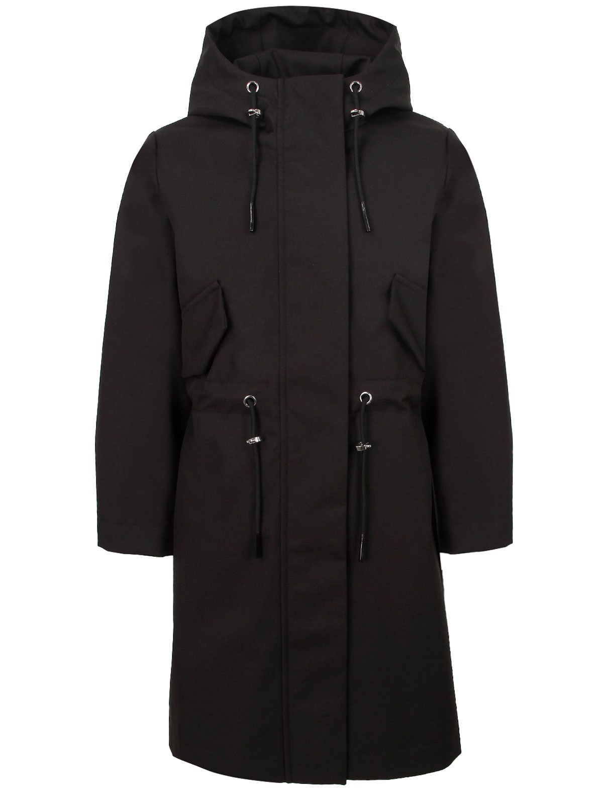 Чёрный плащ с капюшоном