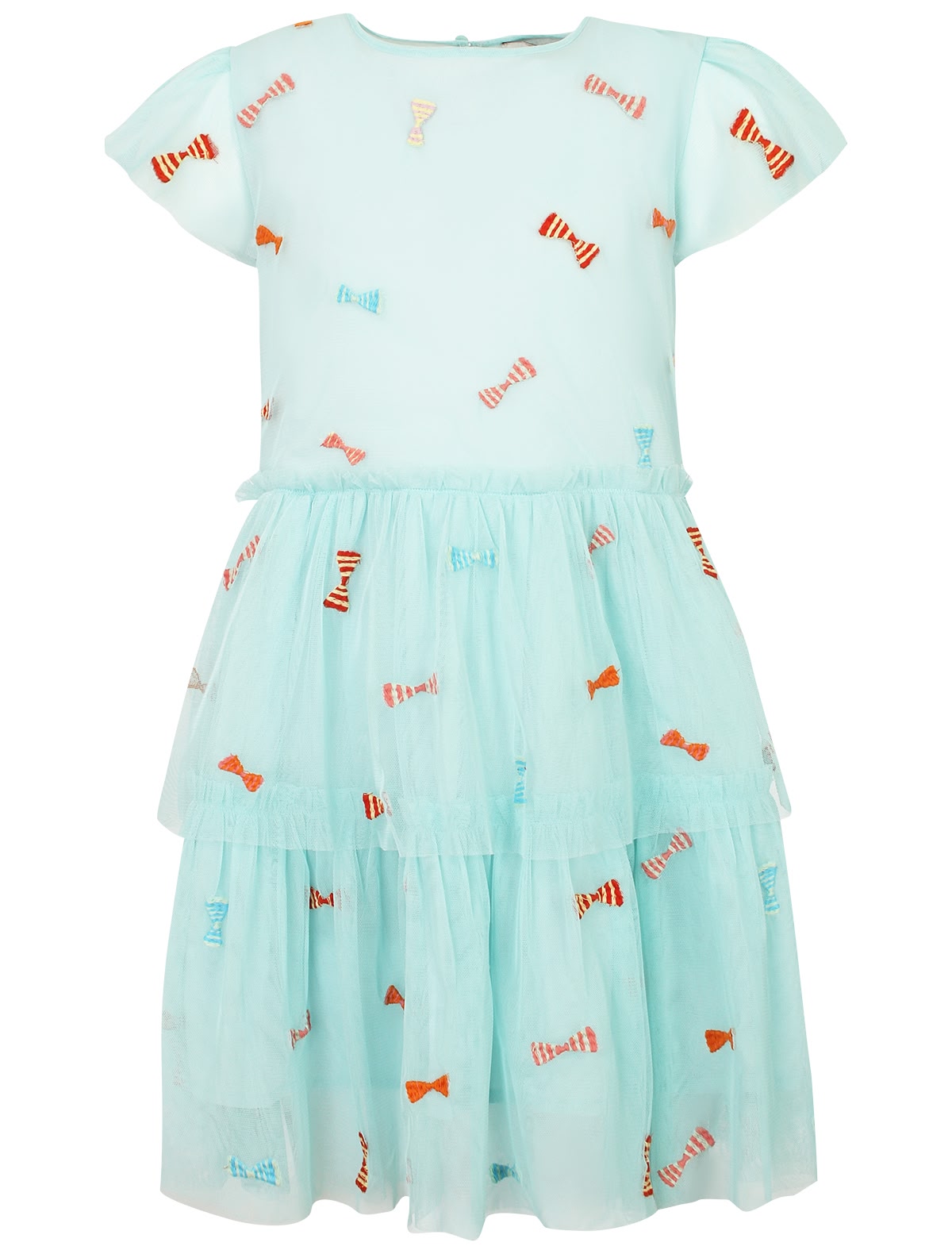 Двуслойное платье с бантиками