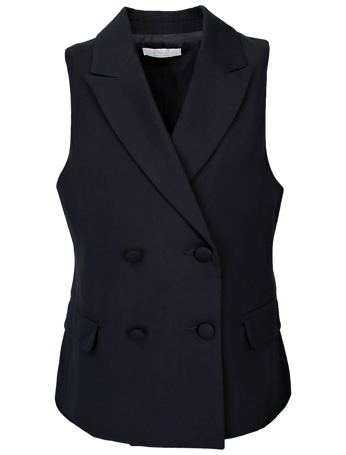 Тёмно-синий костюмный жилет