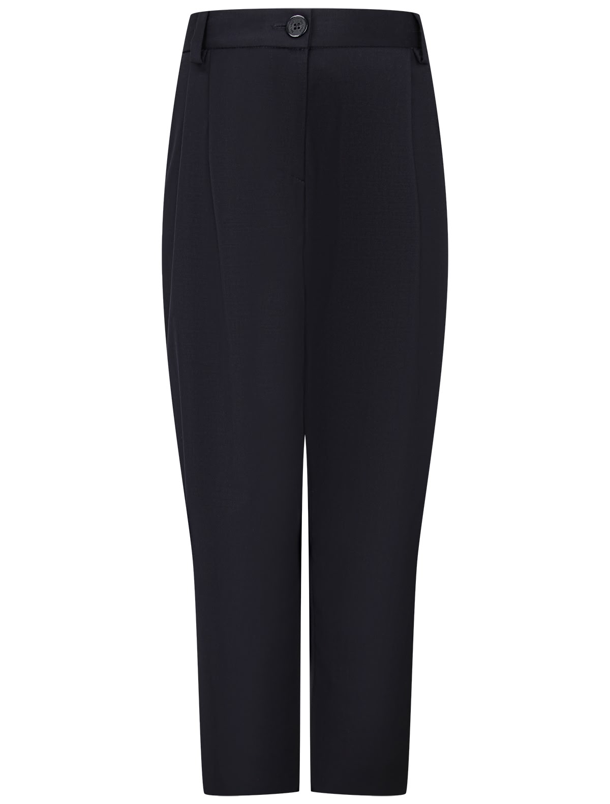 Шерстяные брюки с защипами