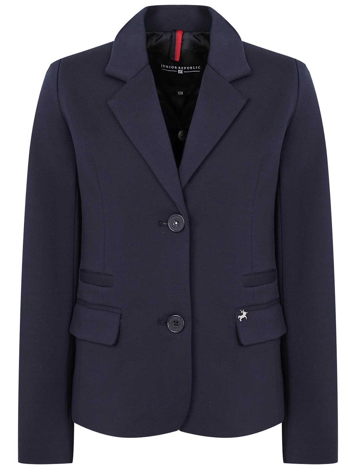 Синий однобортный Жакет