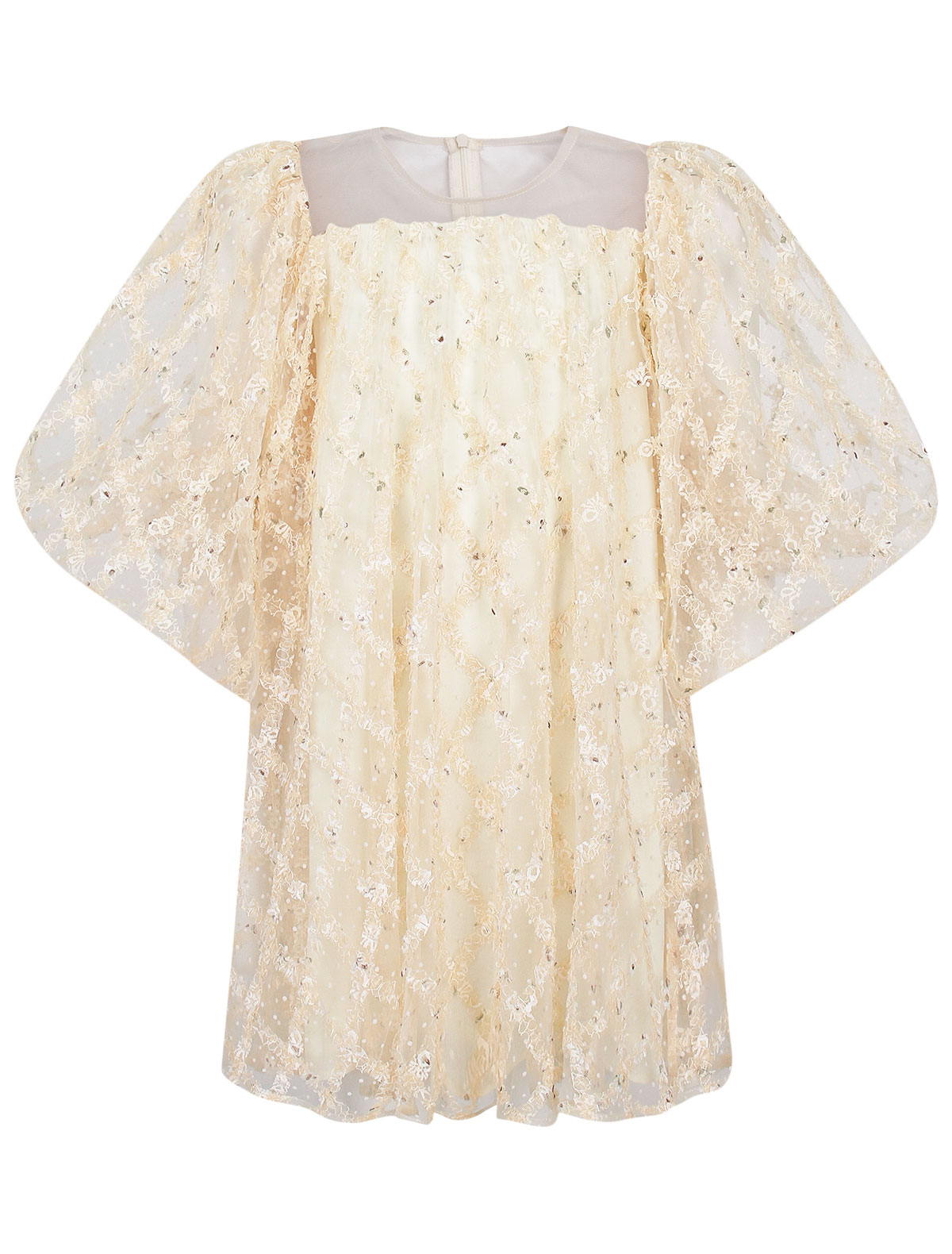 Платье с тюлевым слоем