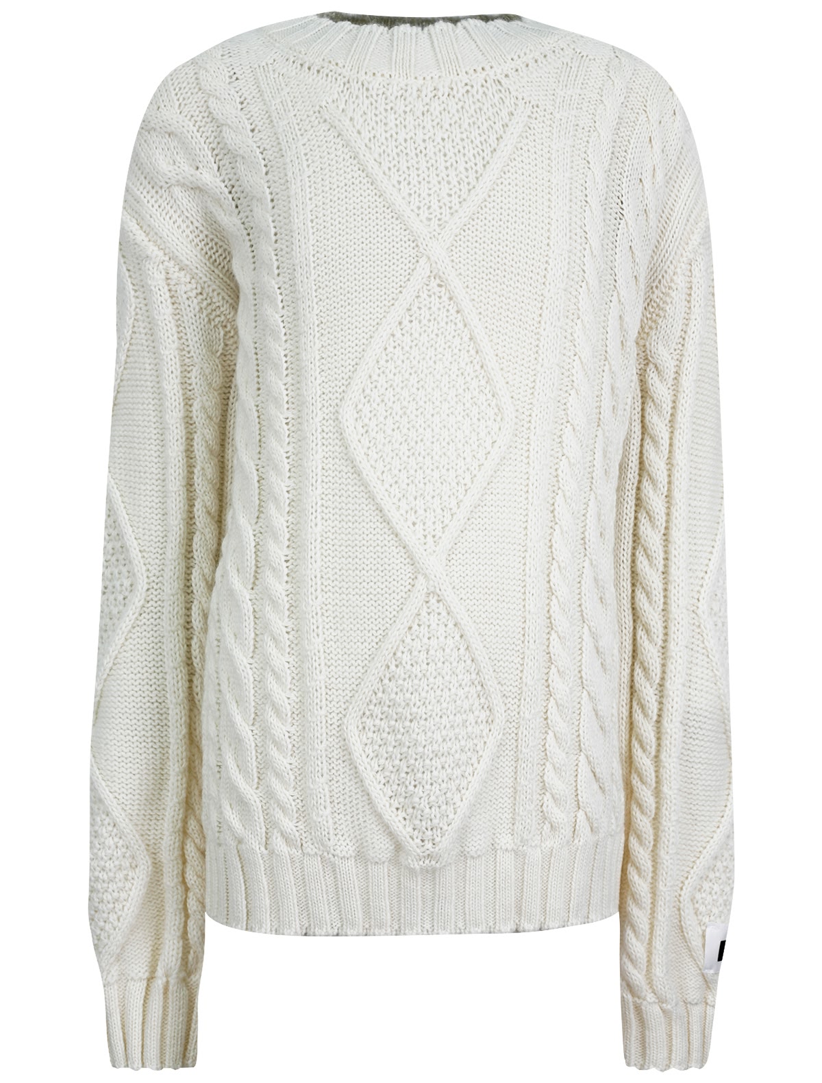 Кремовый джемпер с узорами