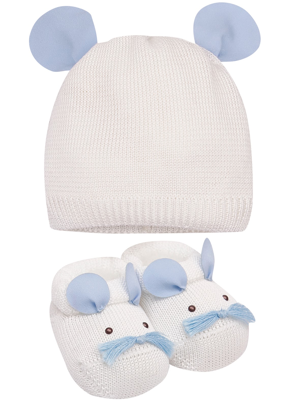 Комплект из шапочки с ушками и носков