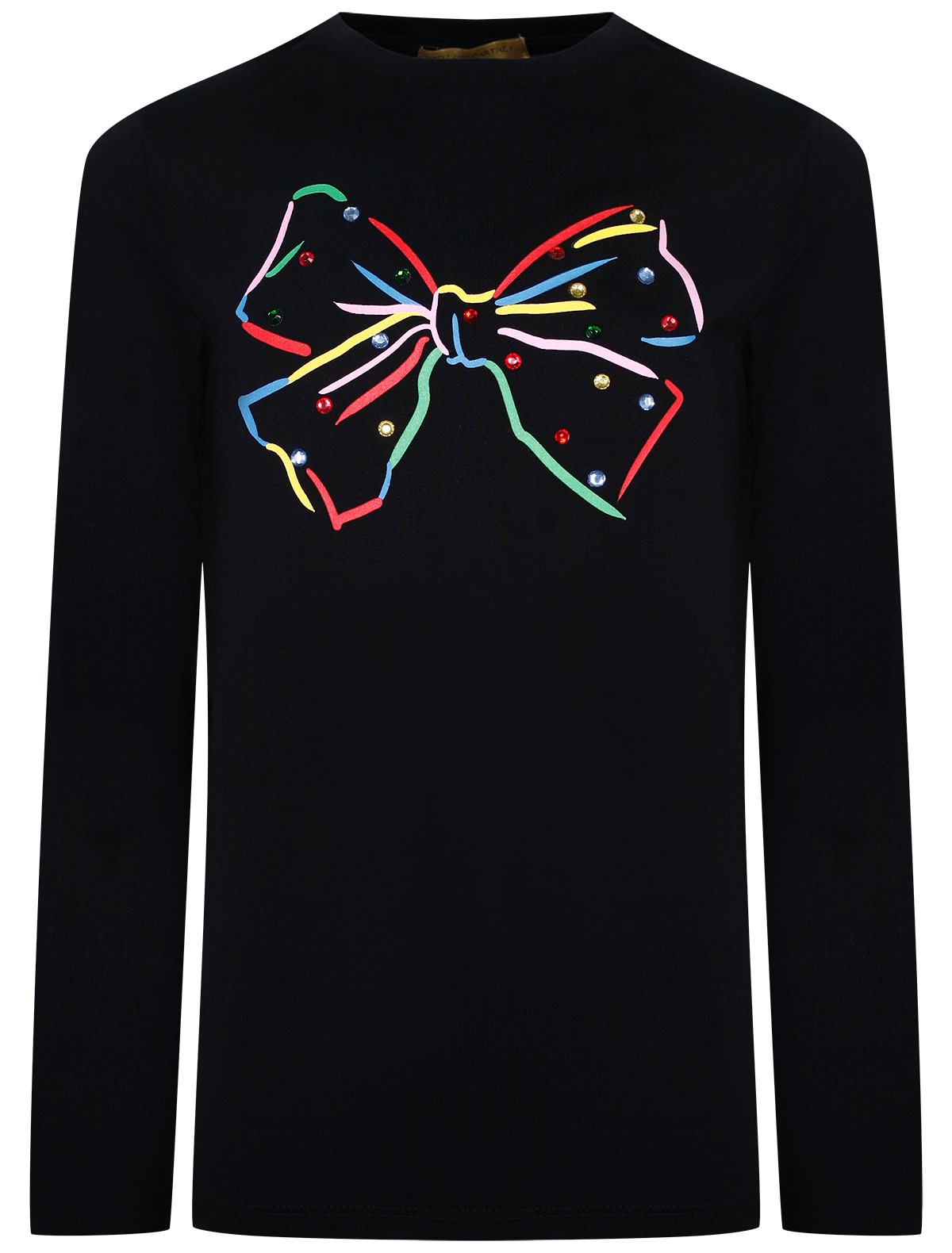 Лонгслив с разноцветной бабочкой