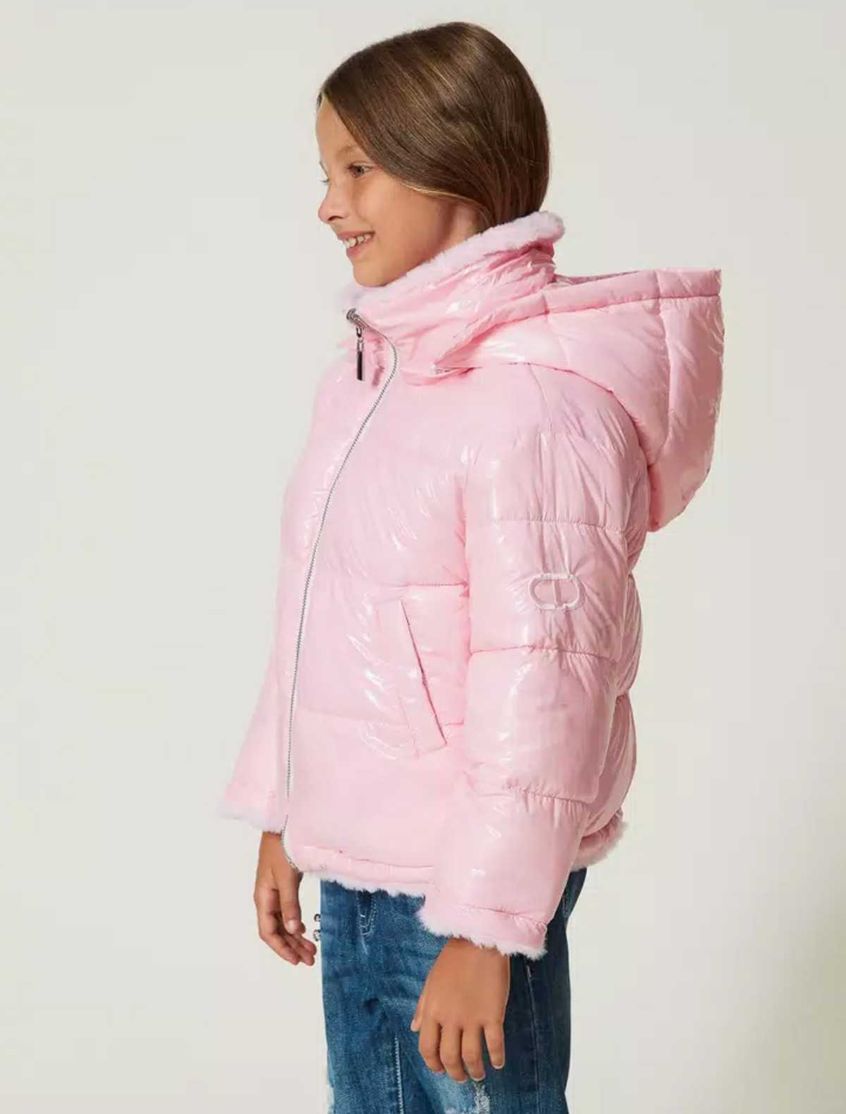 Куртка меховая TWINSET 2613316, цвет розовый, размер 15 4234509380240 - фото 2