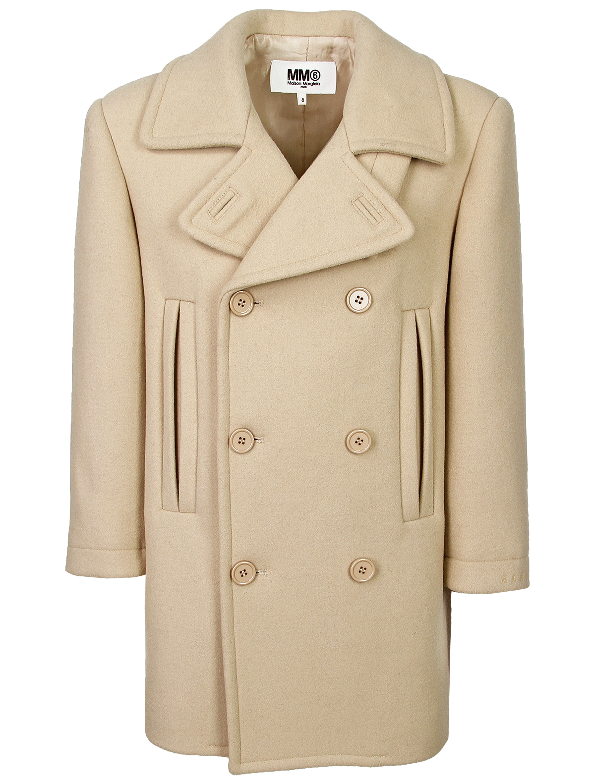 Пальто MM6 Maison Margiela 2596403, цвет бежевый, размер 7 1124519380596 - фото 1