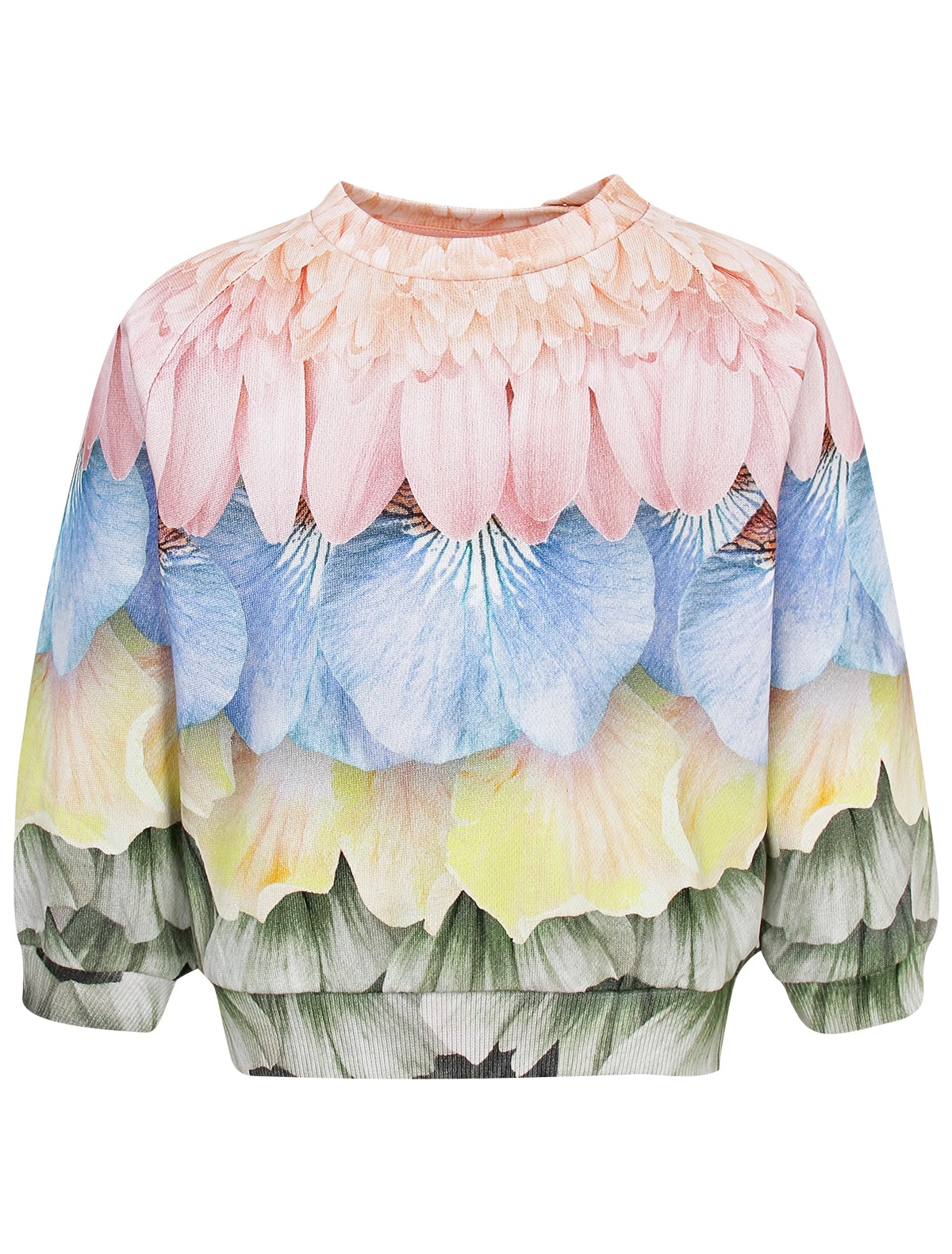 Свитшот с принтом лепестки