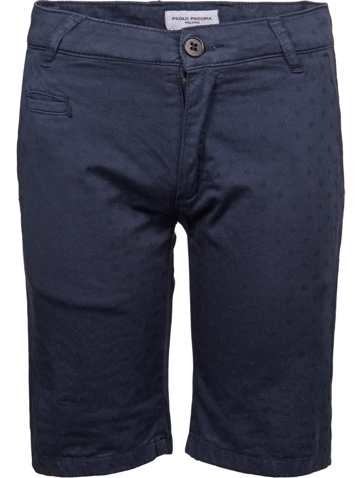 Синие шорты с принтом "звездочка"