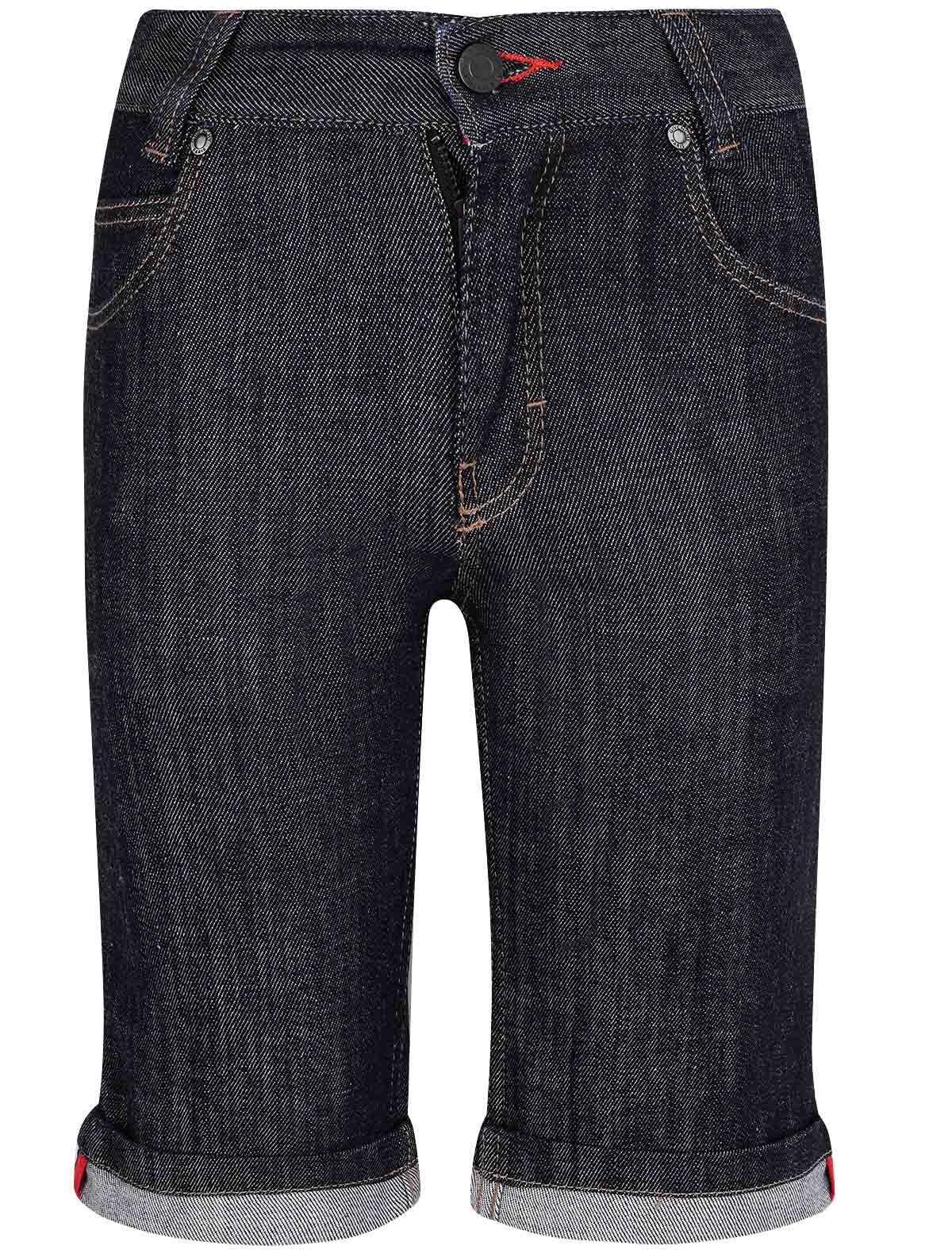 Джинсовые шорты с подворотами