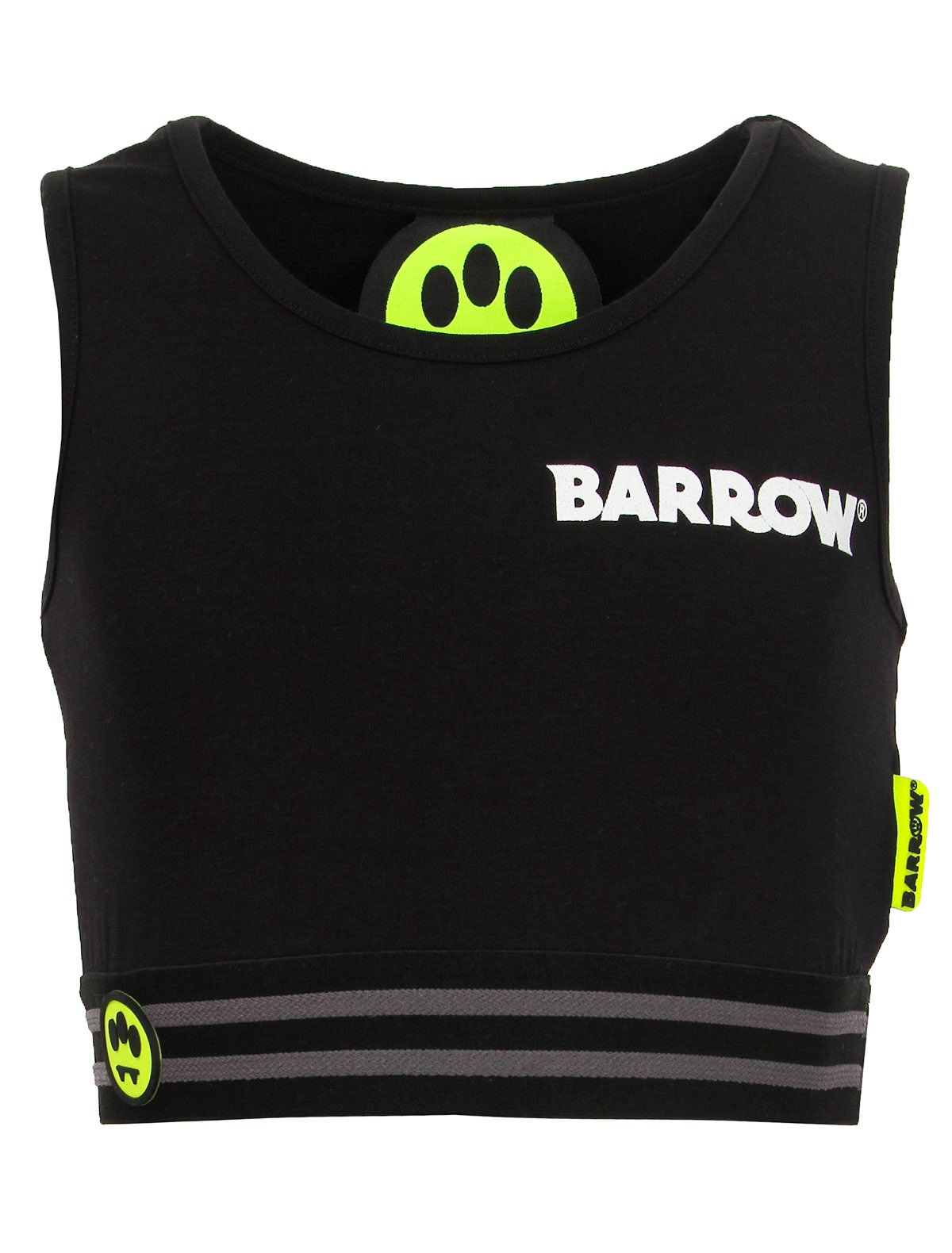 Черный топ в спортивном стиле