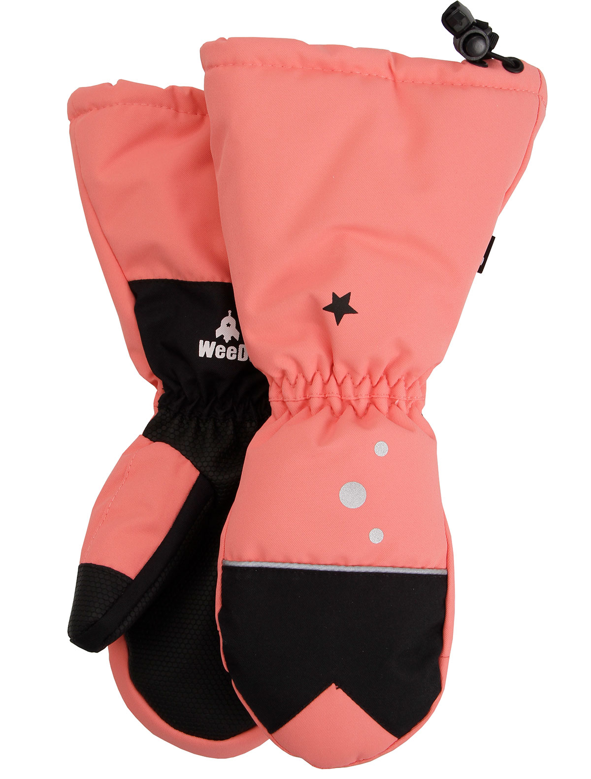 Розовые непромокаемые варежки