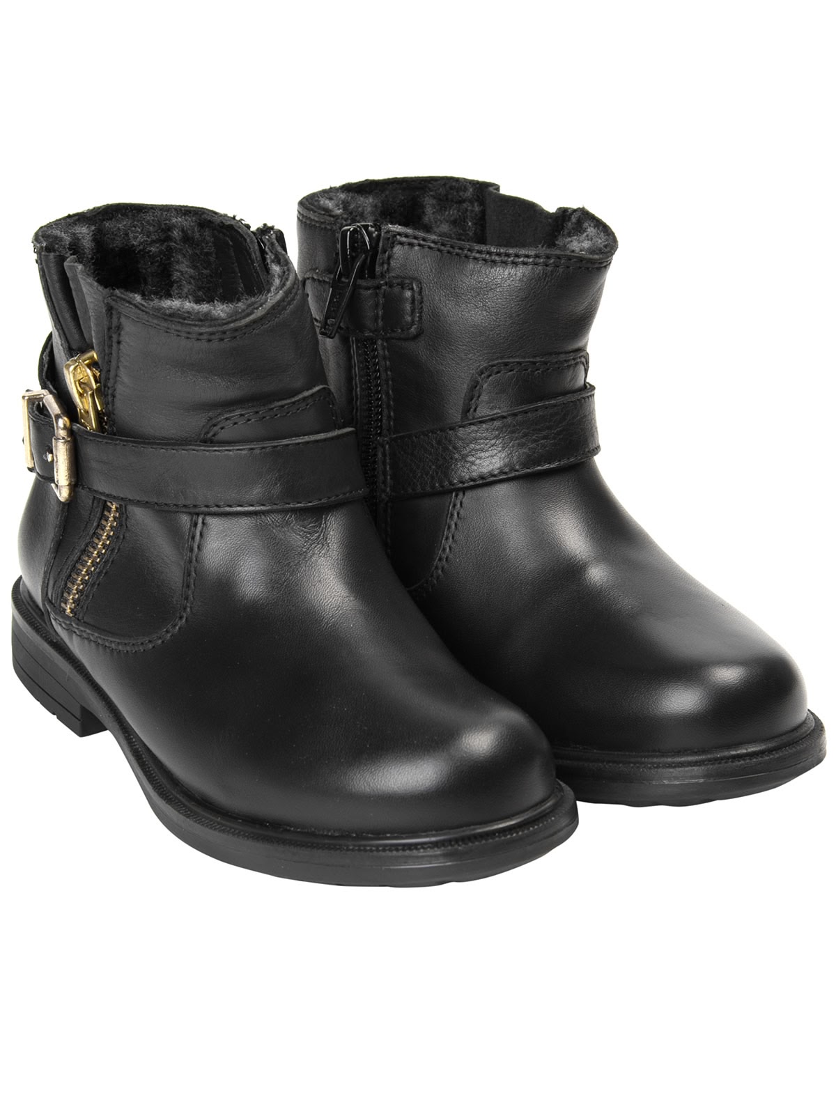 Ботинки из натуральной кожи с молнией