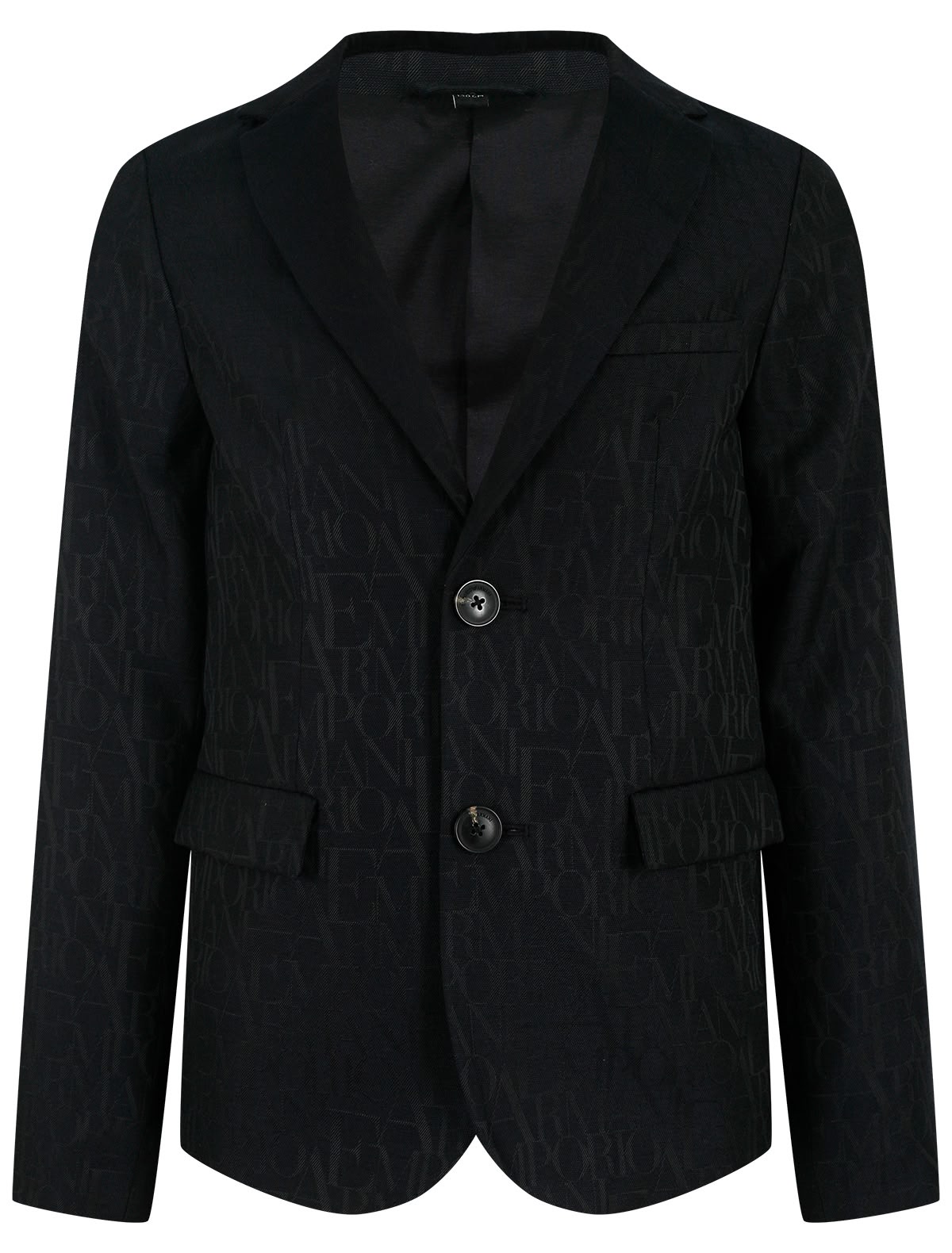 Пиджак со сплошным принтом логотипа