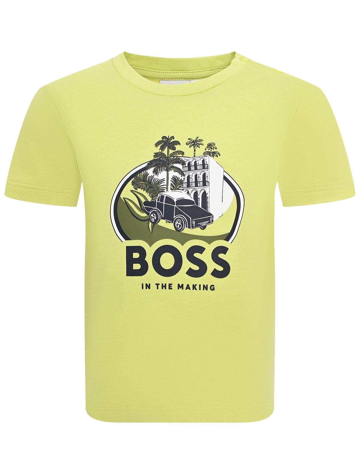 Футболка с принтом и логотипом