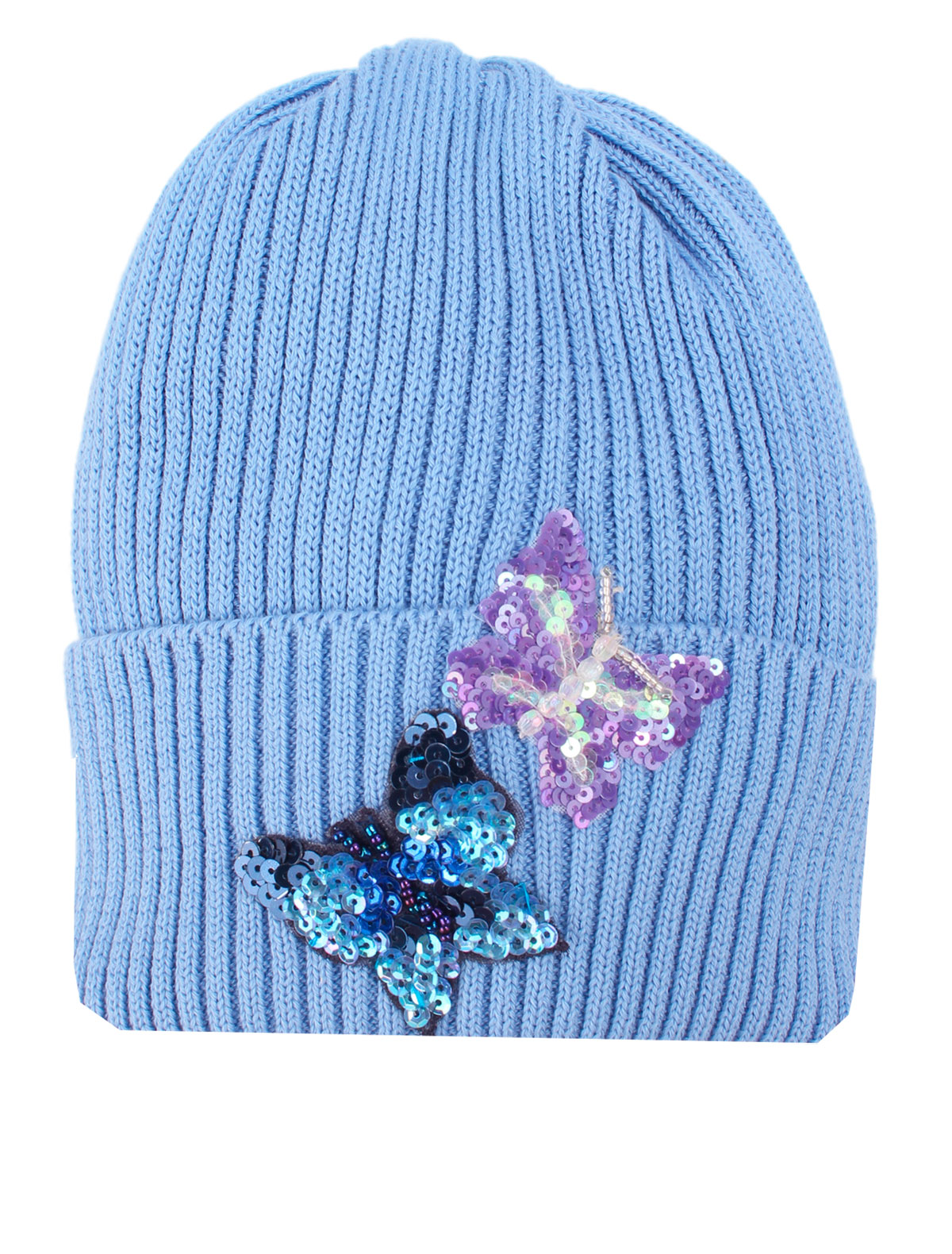 Шапка с бабочками