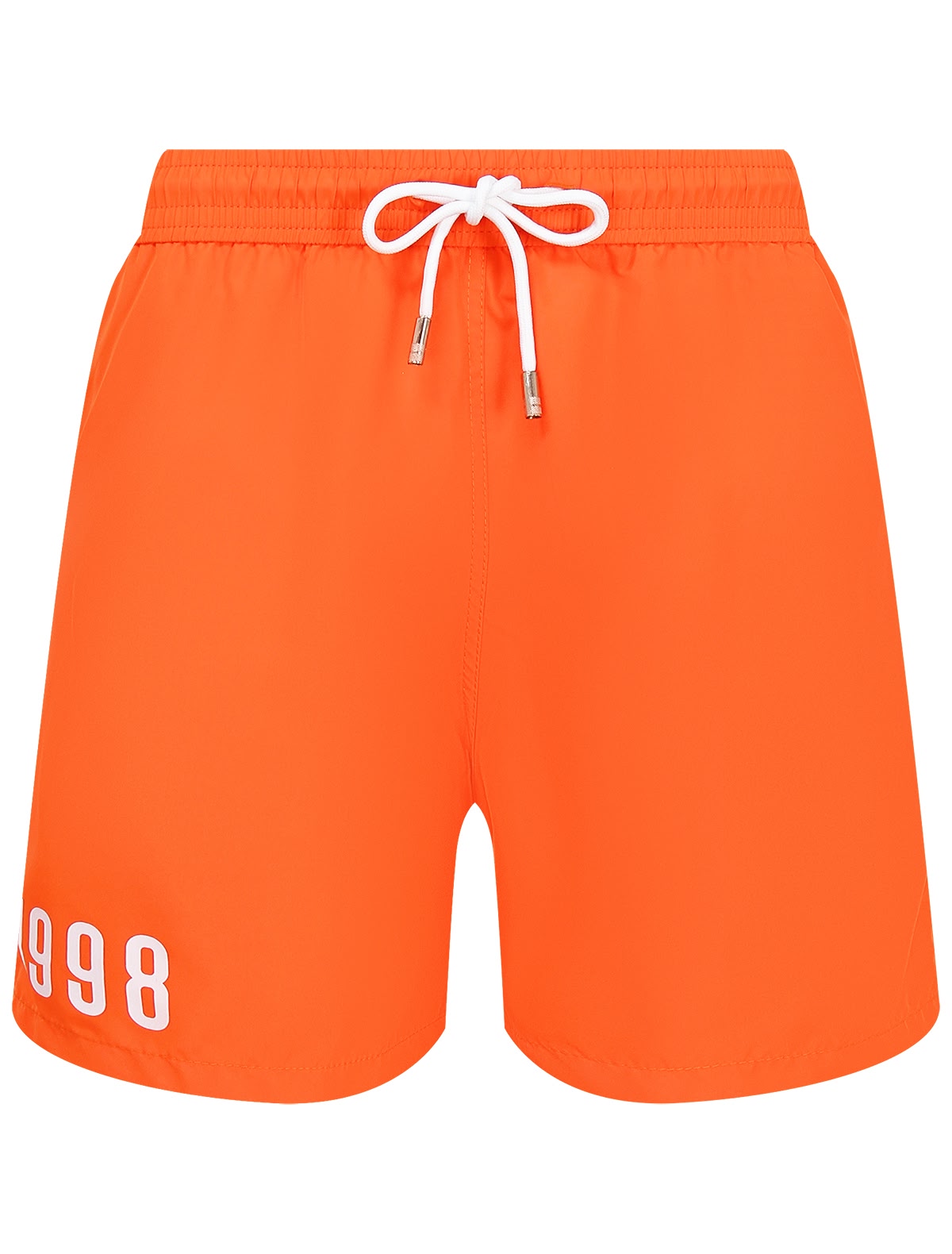 Оранжевые пляжные шорты с логотипом