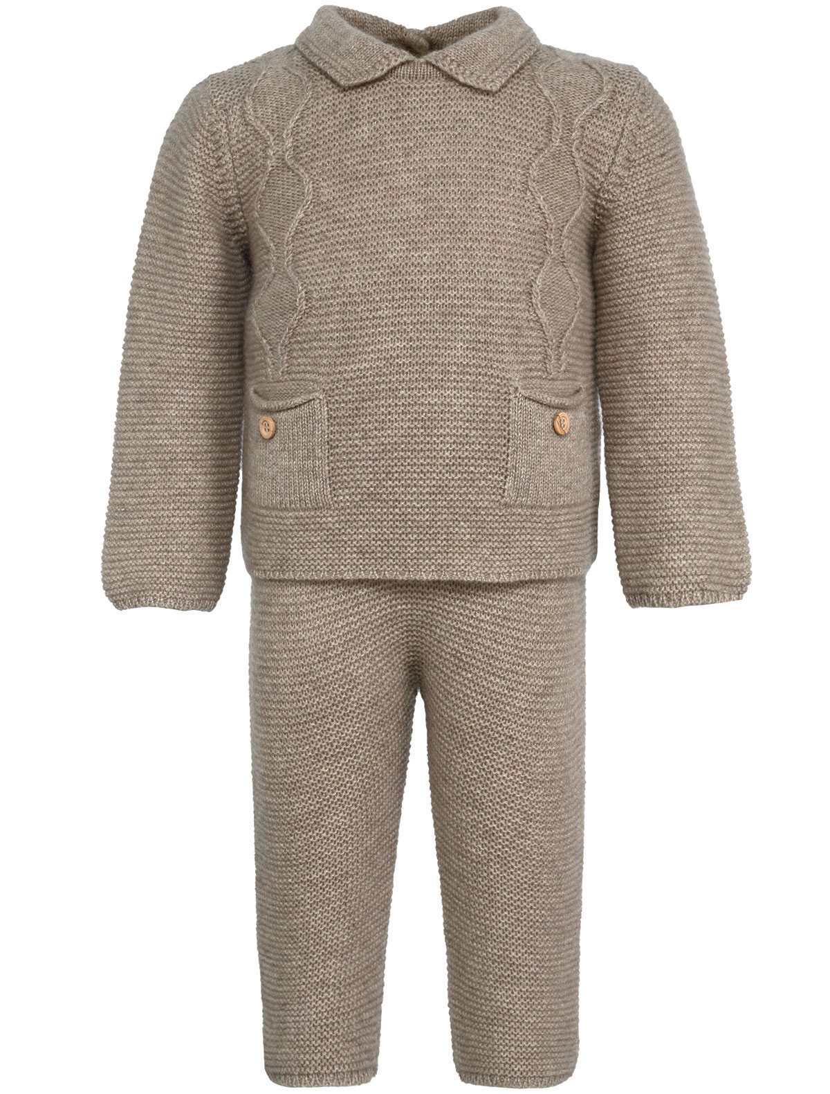 Кашемировый комплект из джемпера и брюк