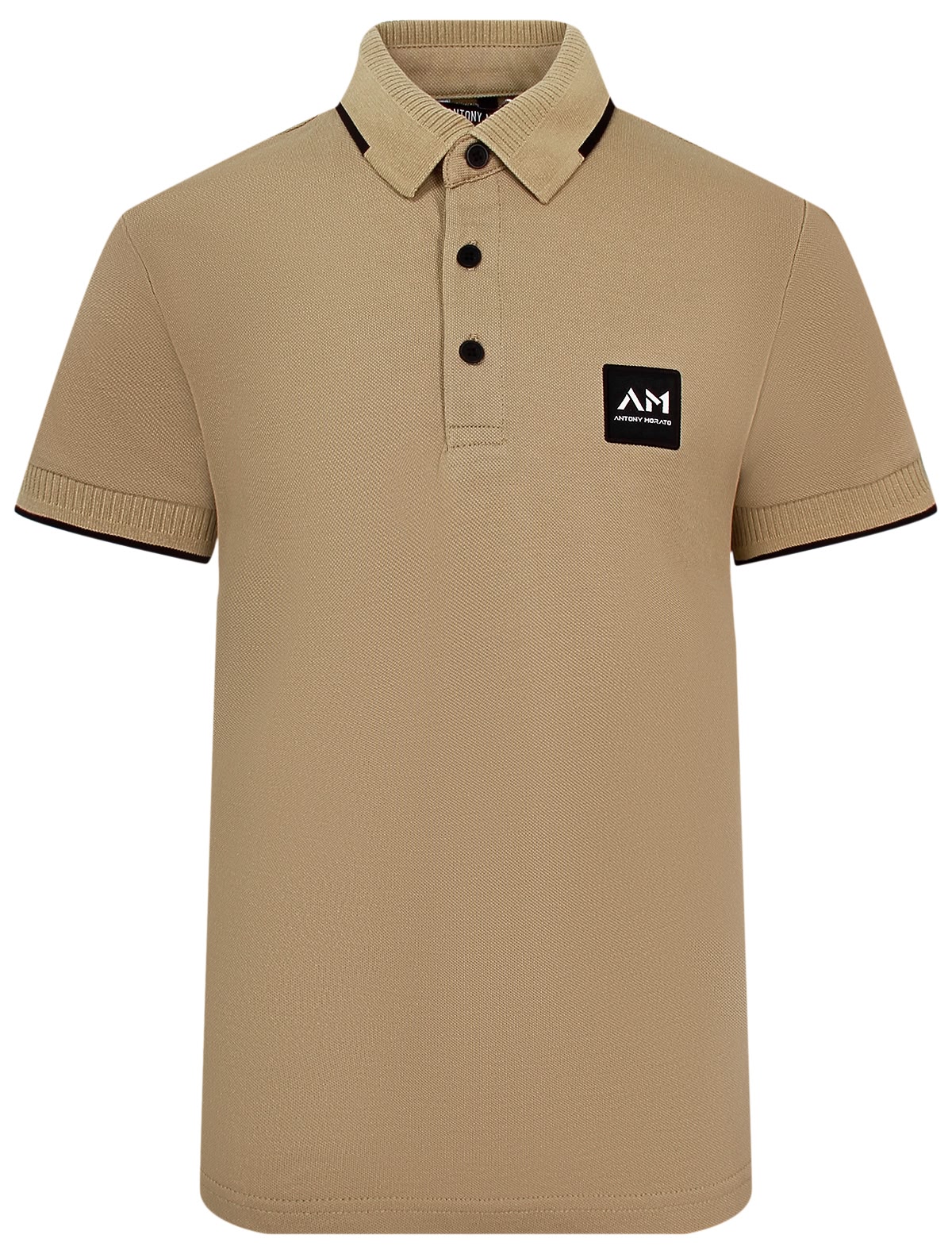 Поло кофейного цвета