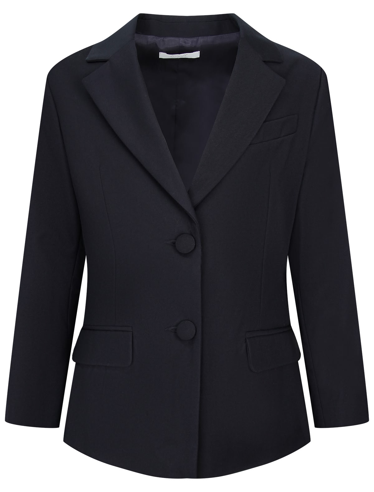 Однобортный синий пиджак