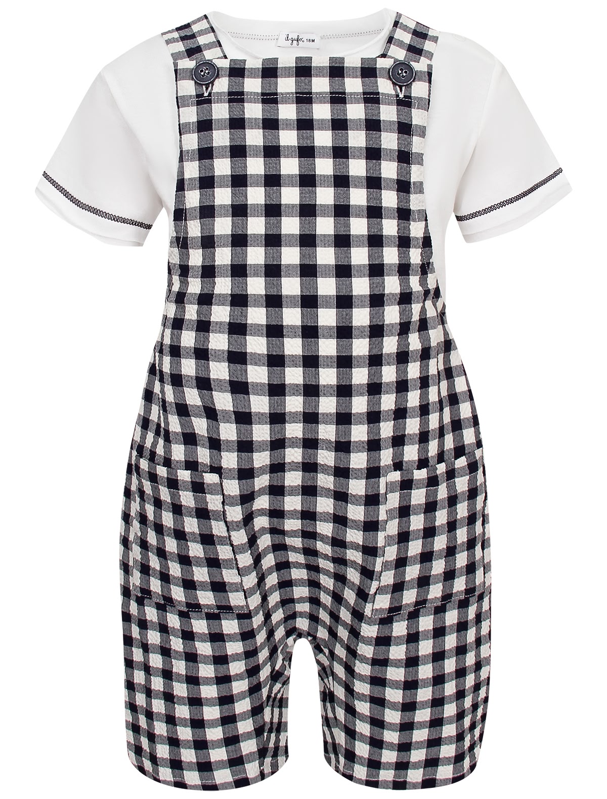 Комплект из футболки и комбинезона