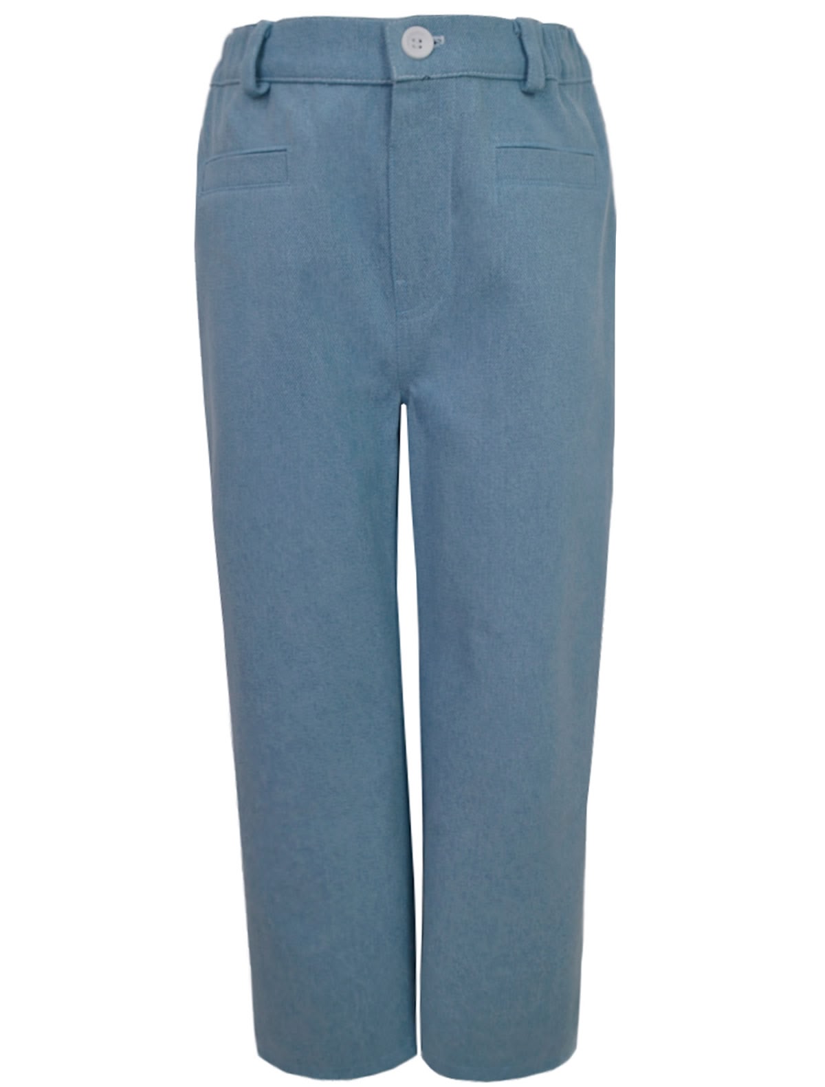 Голубые джинсы из хлопка