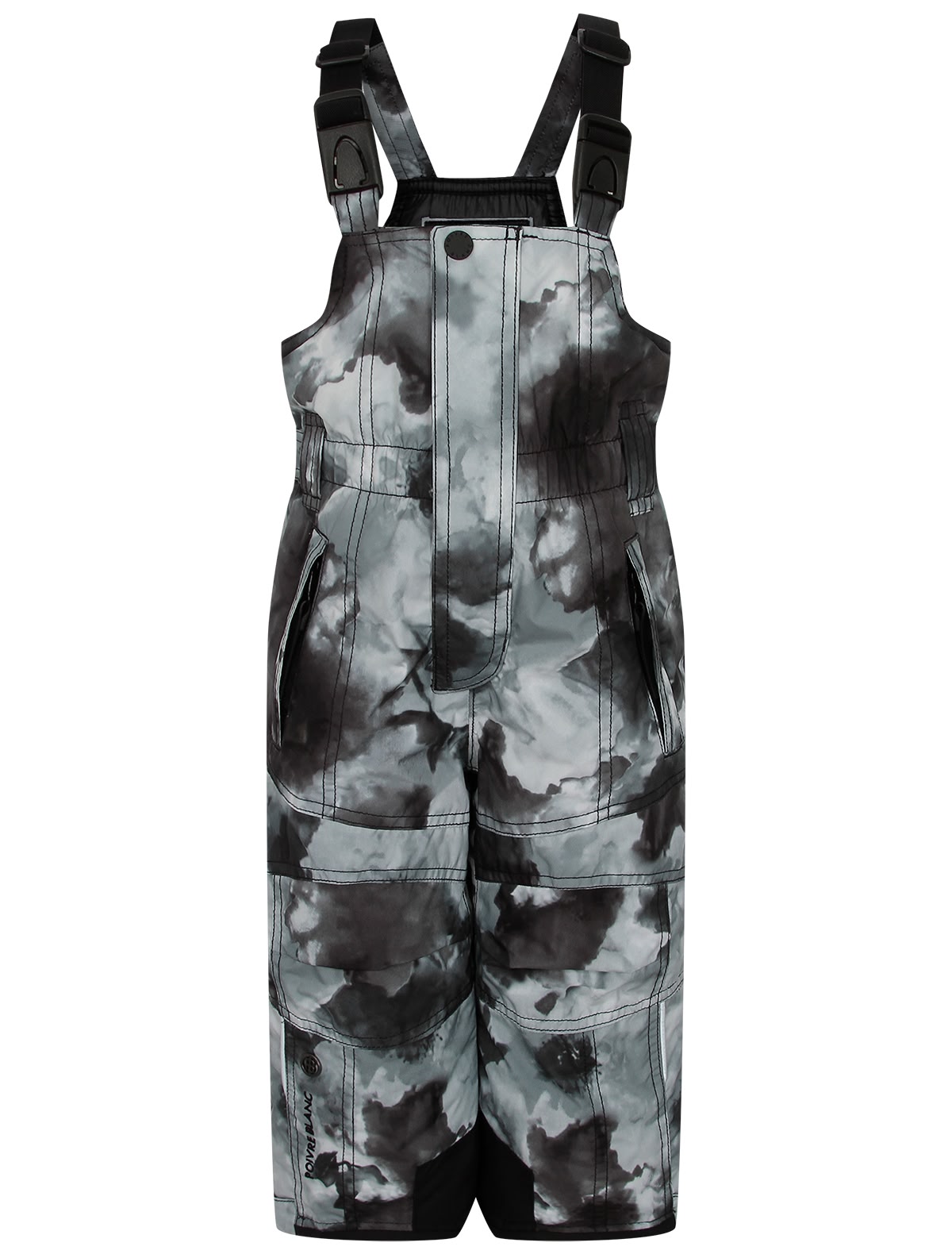 утепленные брюки с принтом