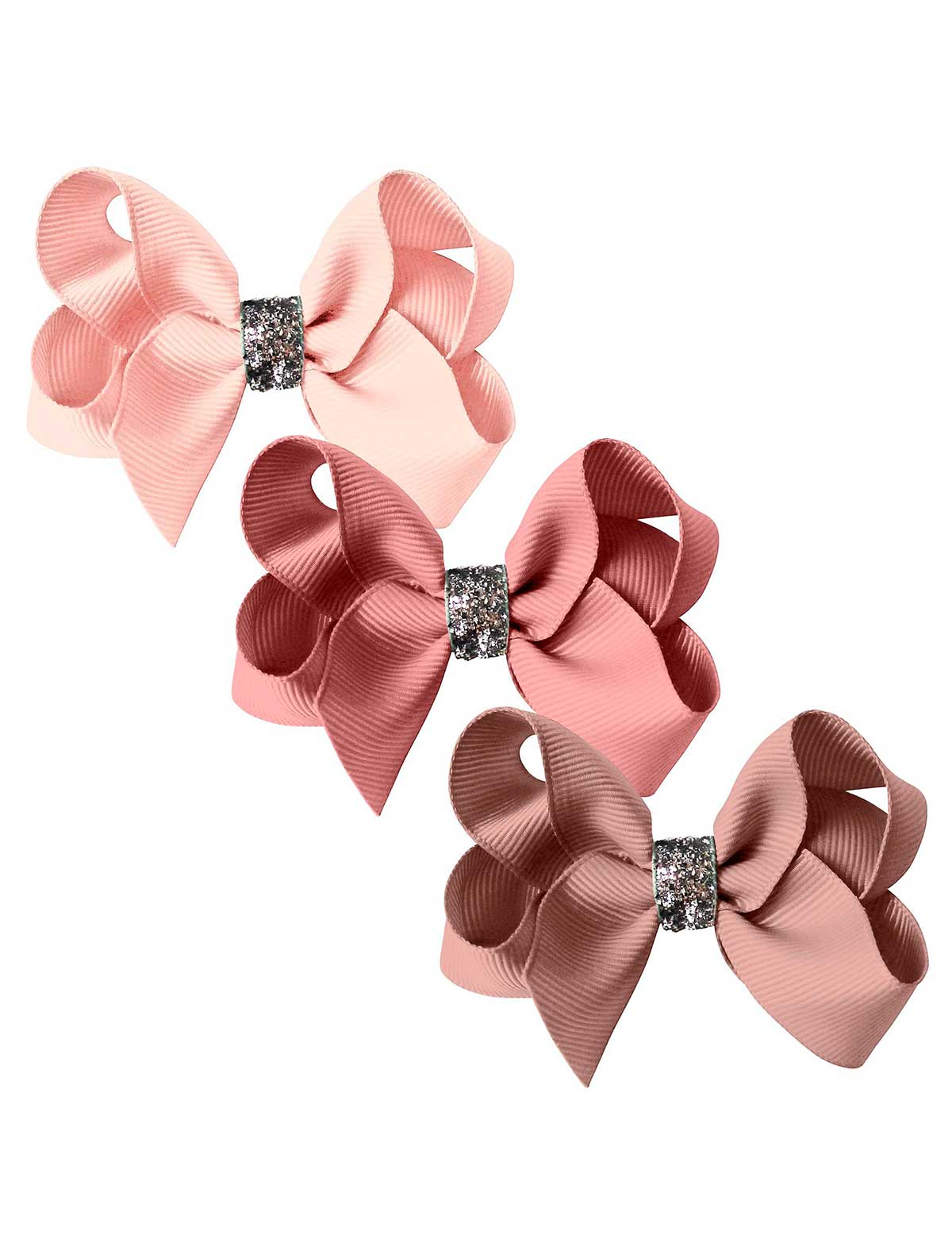 Набор из трех заколок-бантиков.
