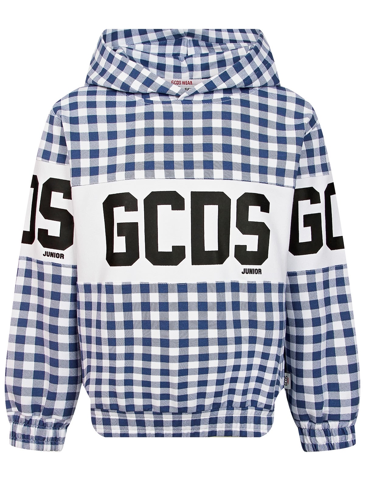 Оверсайз худи в клетку виши