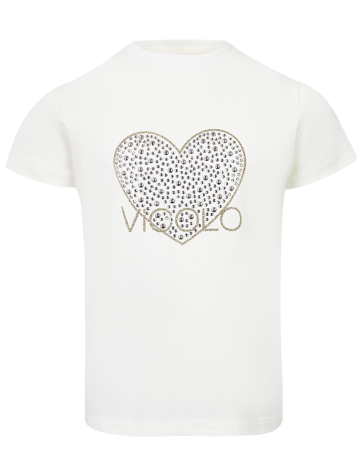 Кремовая футболка с сердцем