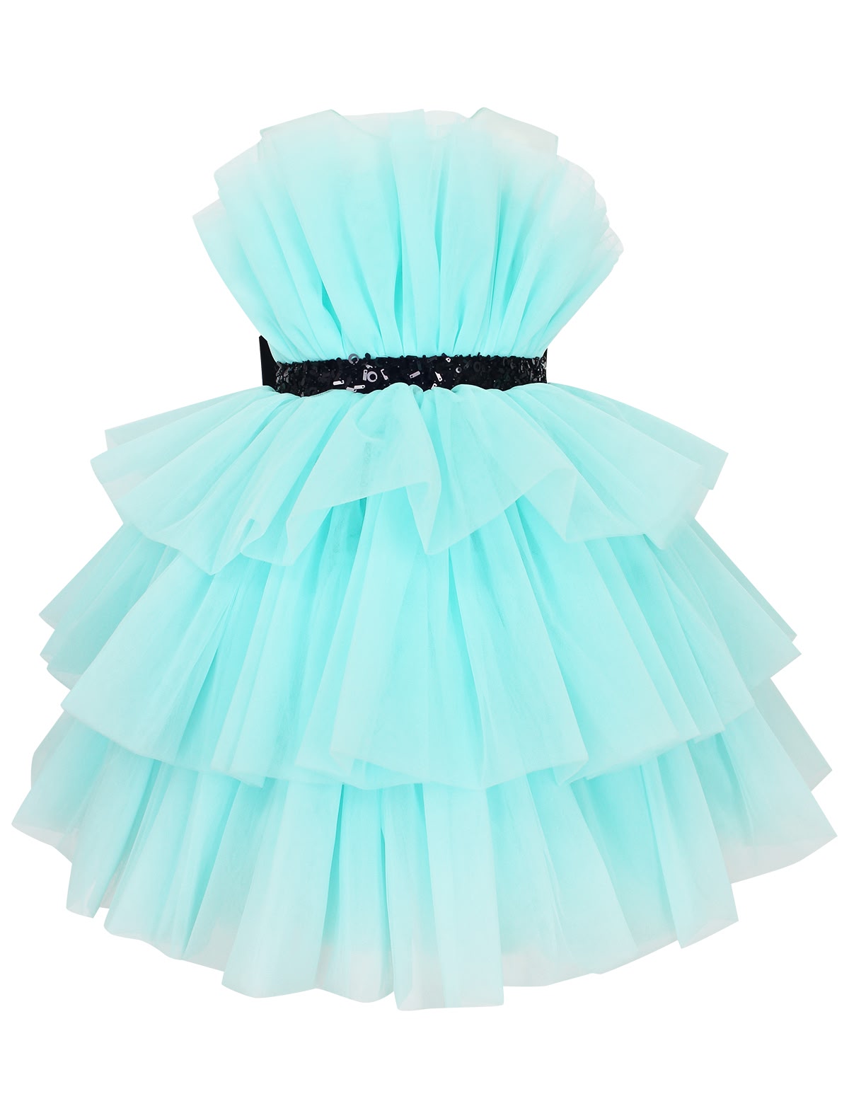 Ярусное платье с акцентом на талии