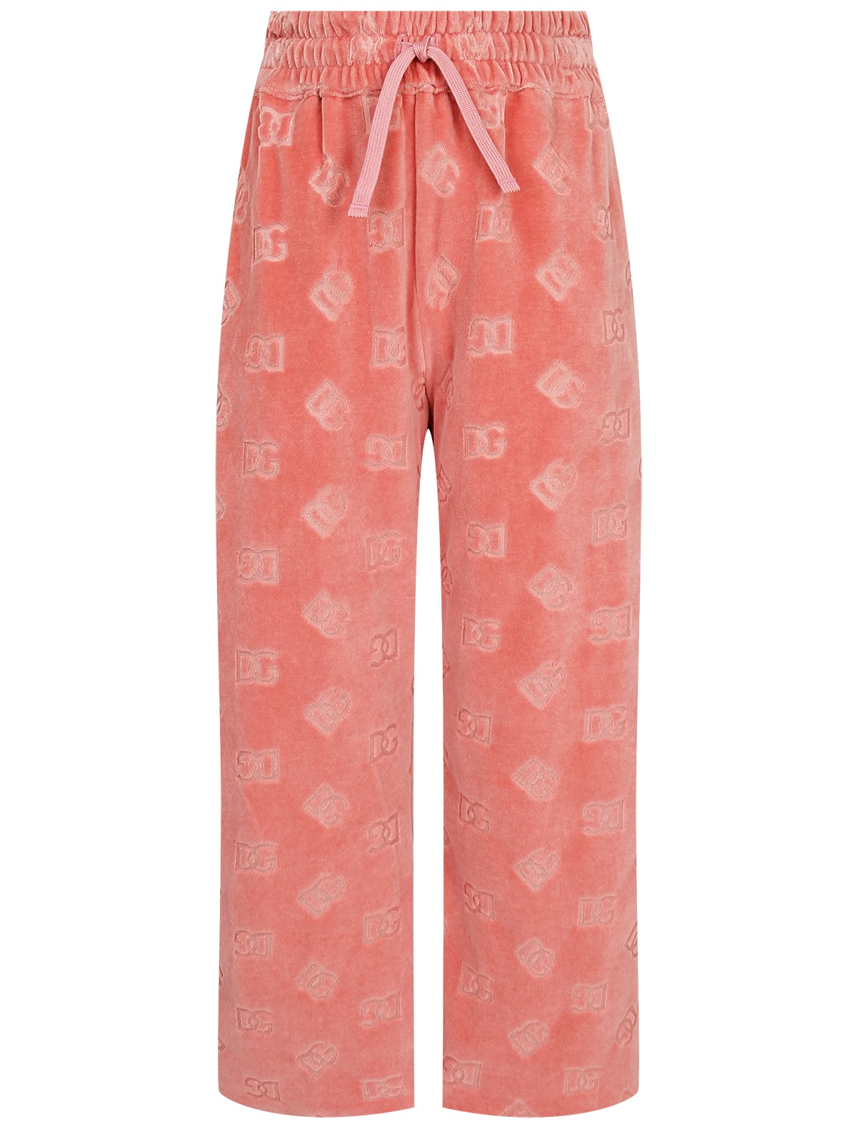 Коралловые спортивные брюки с логотипами
