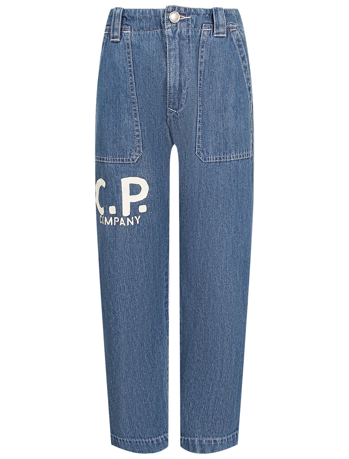 Синие джинсы с логотипом