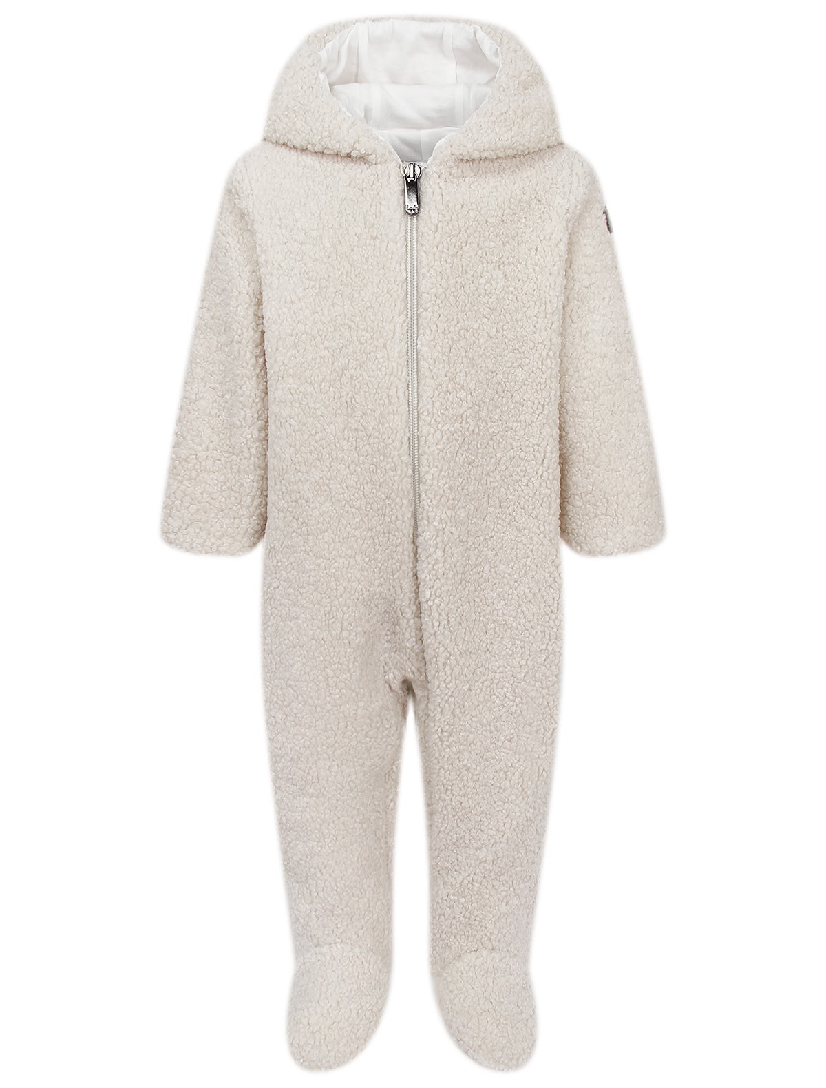 Бежевый утепленный комбинезон