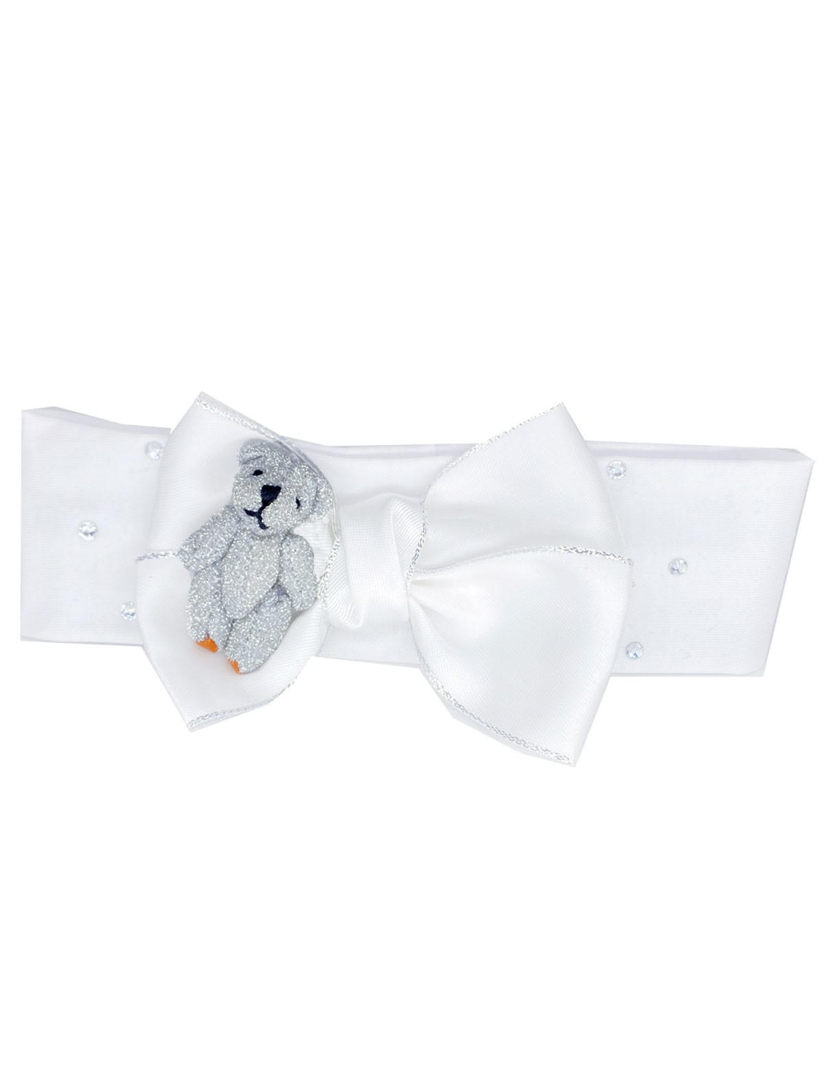 Повязка с бантиком и мишкой