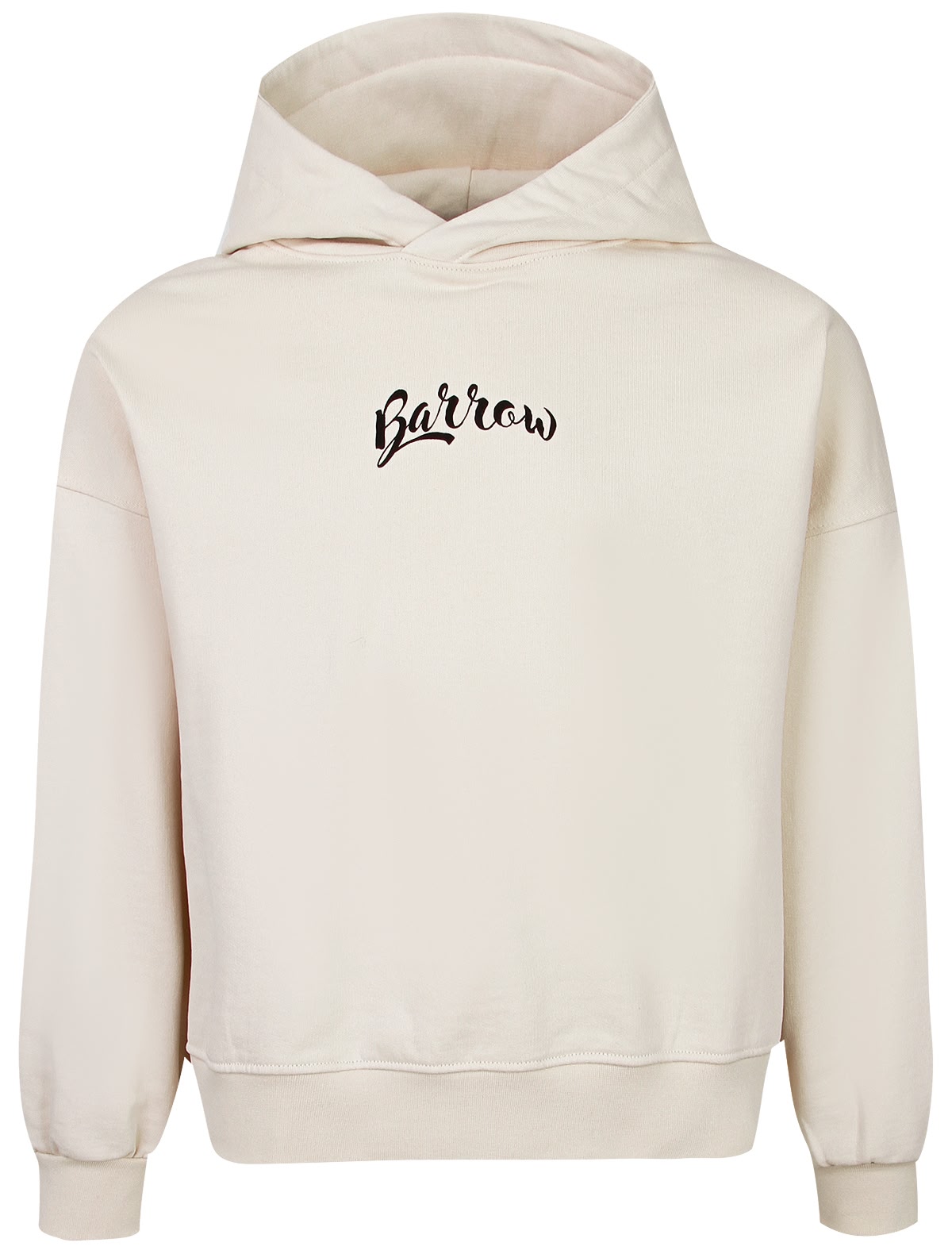 Бежевое худи с логотипом