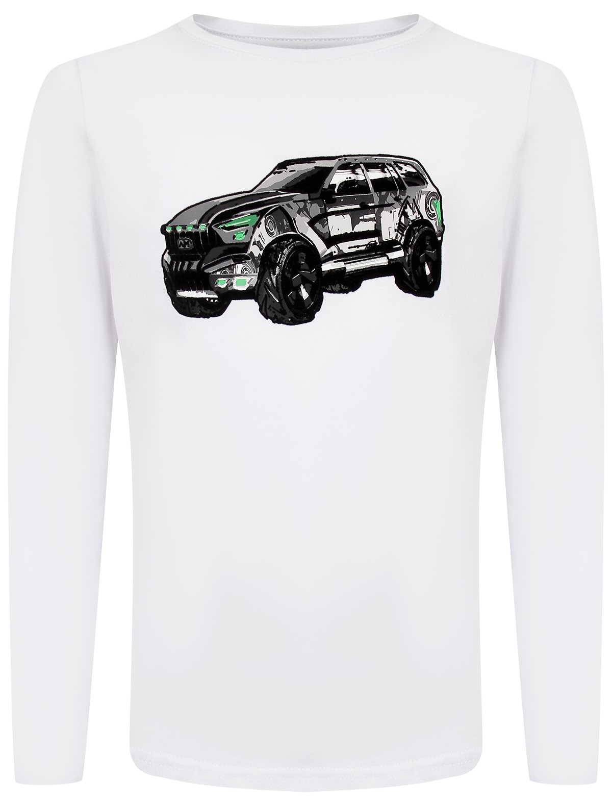 Лонгслив с принтом джип