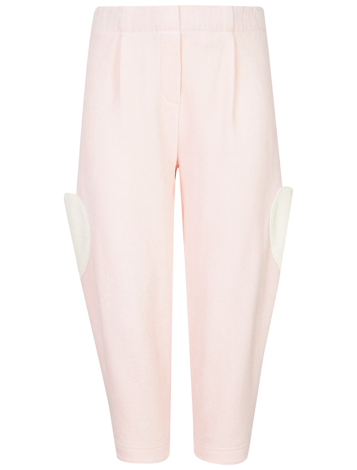 Розовые спортивные брюки с аппликацией