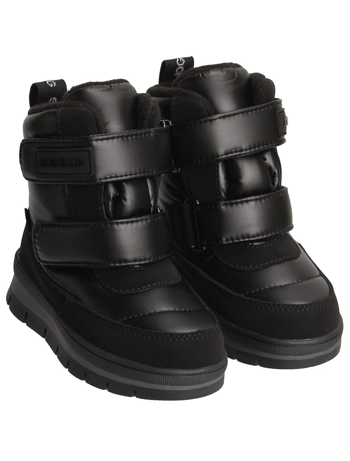 Чёрные сапоги на липучках