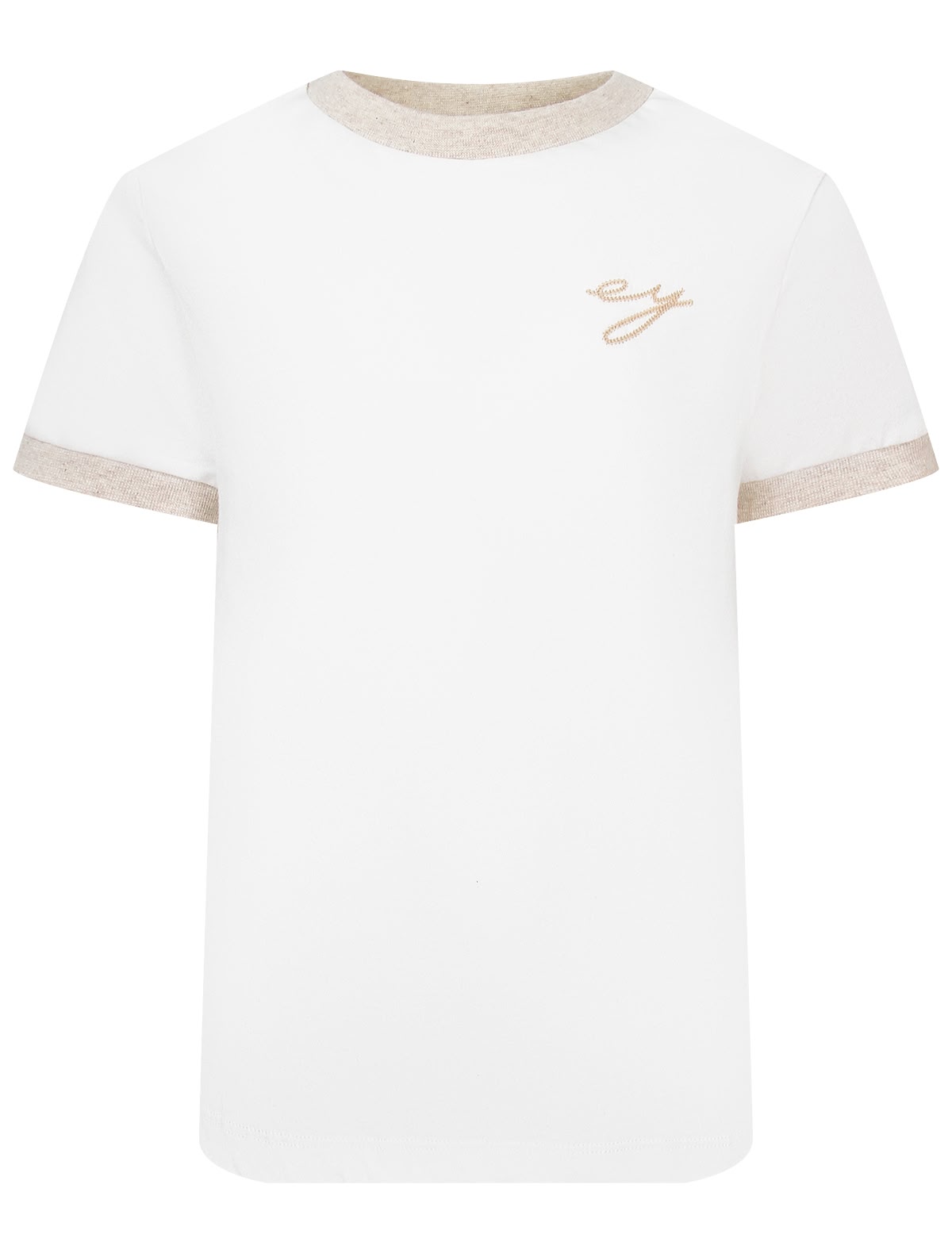 Футболка кремового оттенка