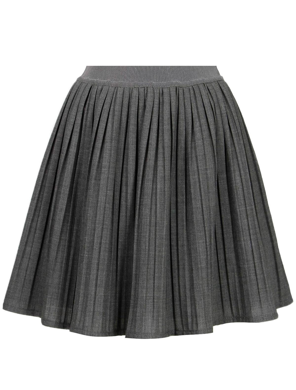 Серая юбка плиссе