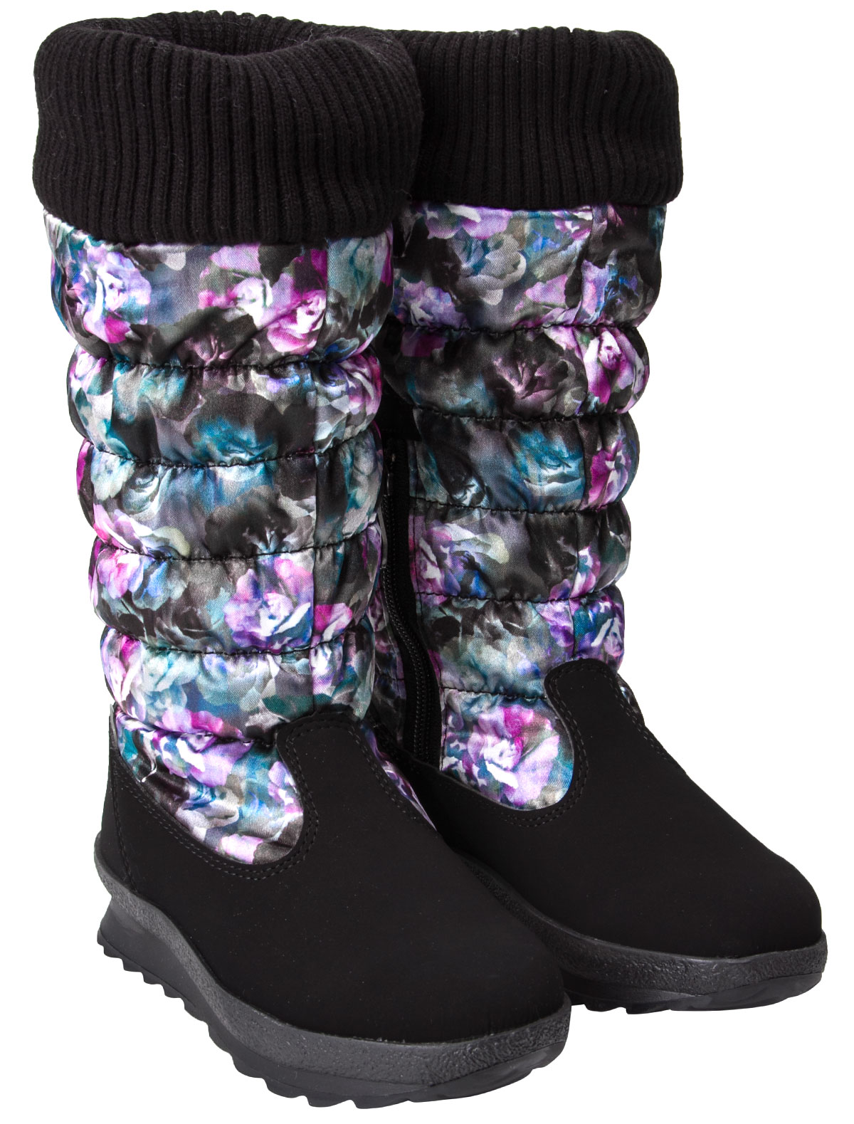 Сапоги с цветочным принтом