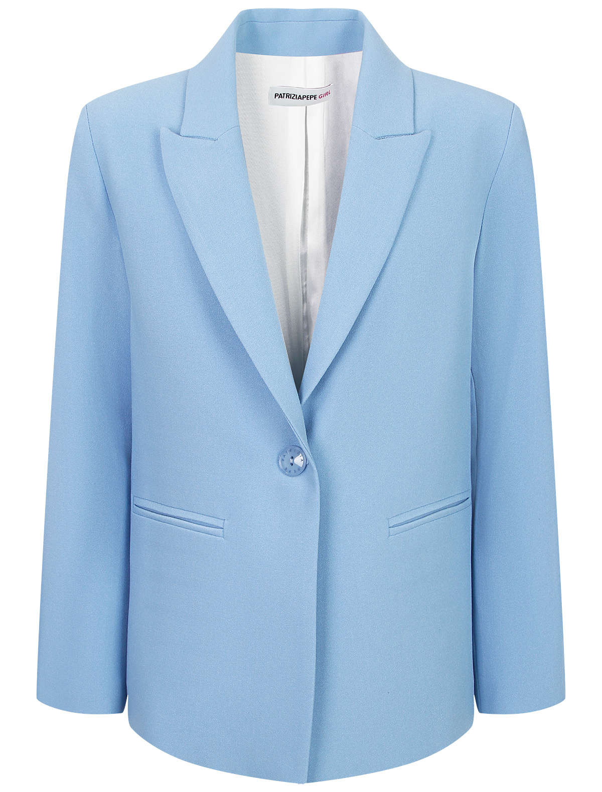 Пиджак Patrizia Pepe 2661902, цвет голубой, размер 13