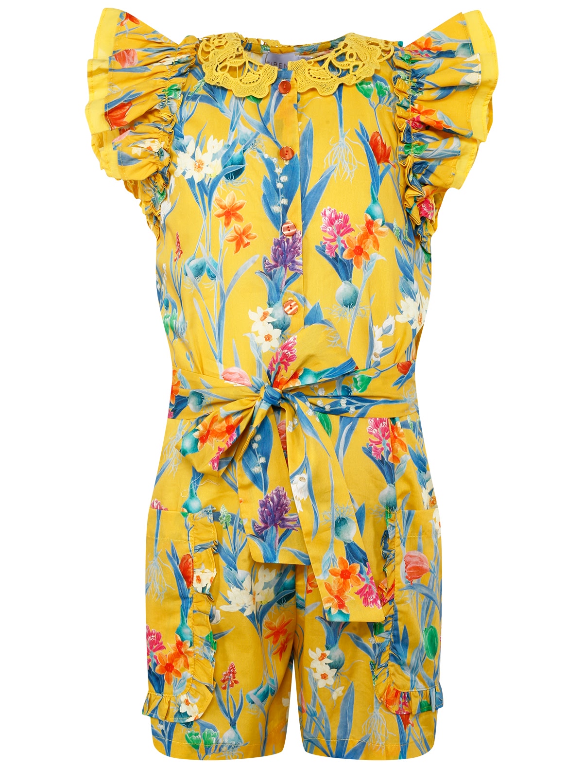 Комбинезон с цветочным узором