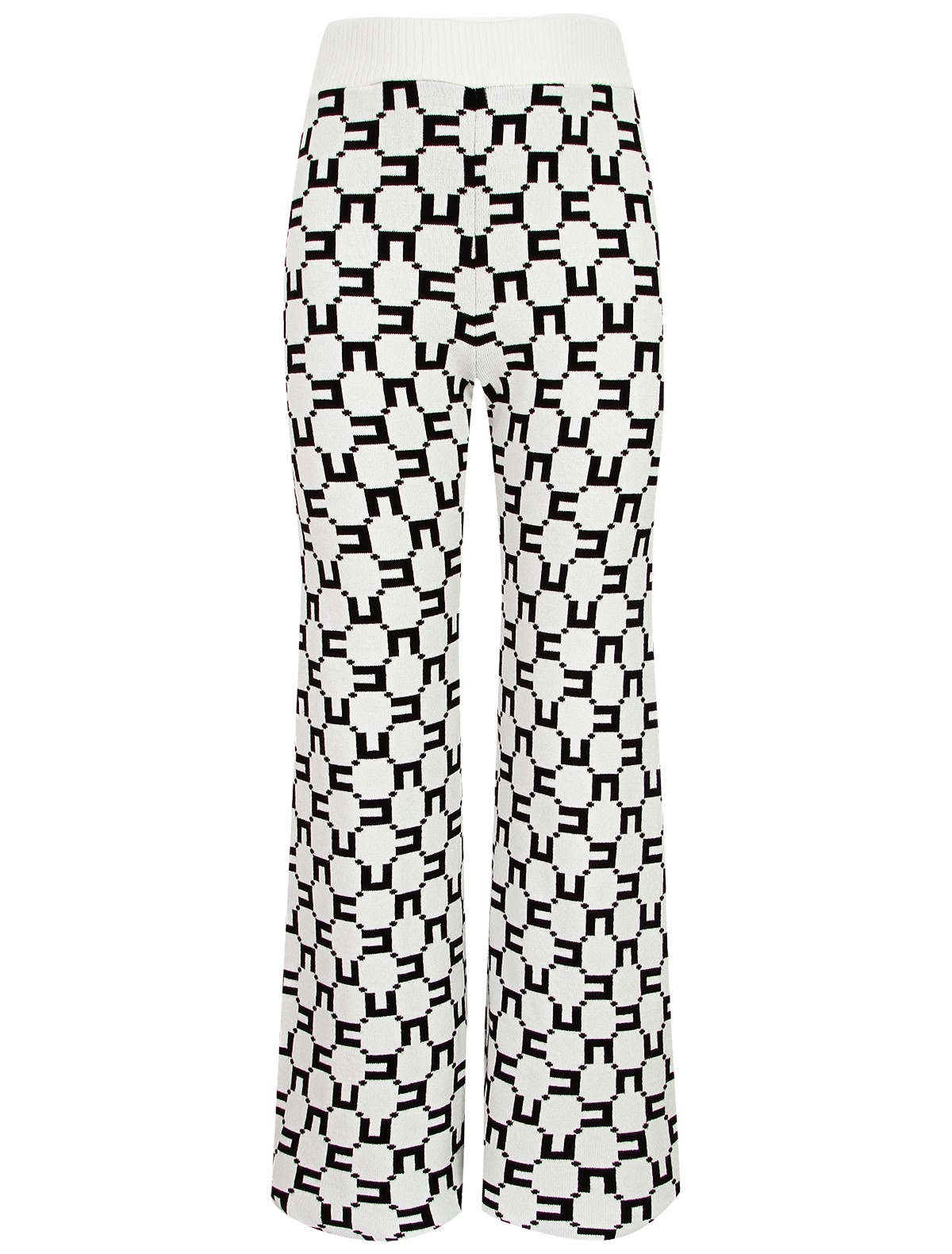 Брюки с фирменным узором