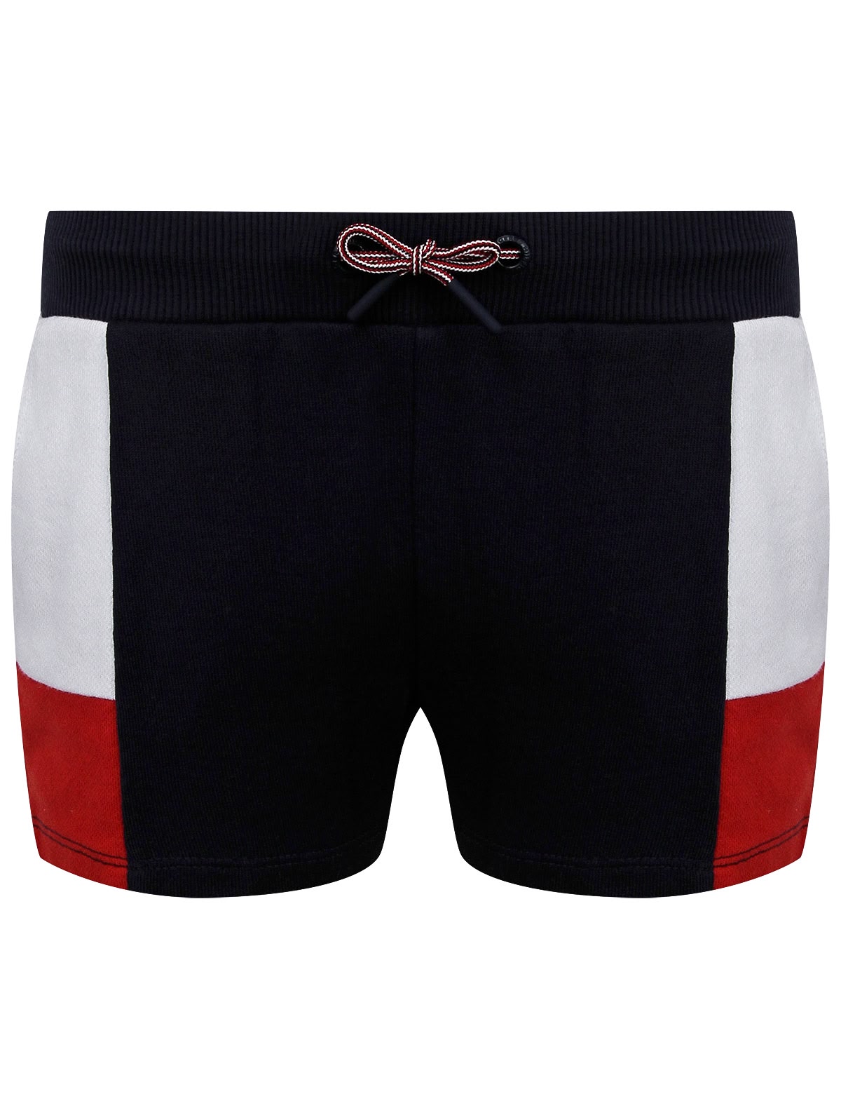 Шорты из хлопка с цветными вставками