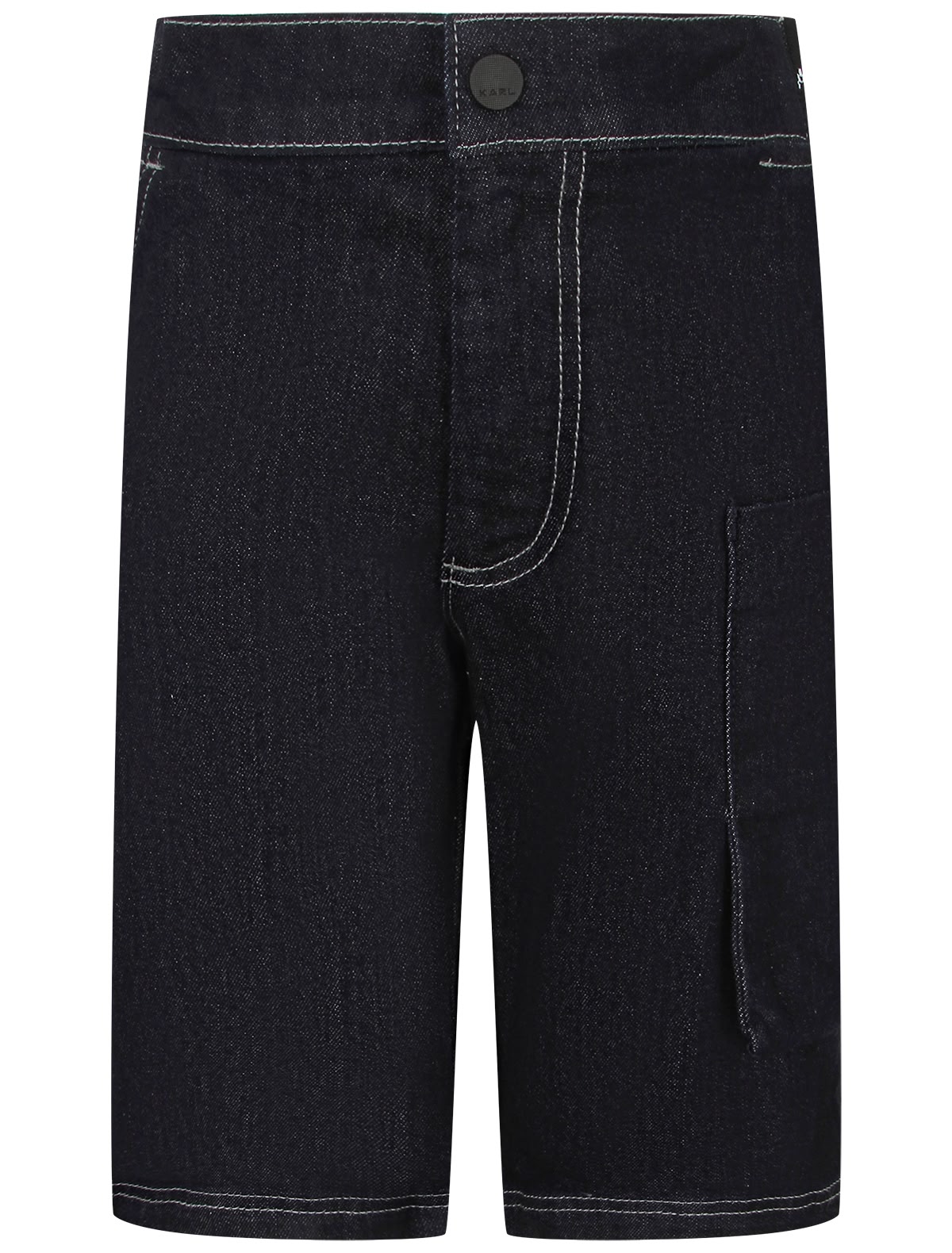 Шорты из тёмно-синего денима