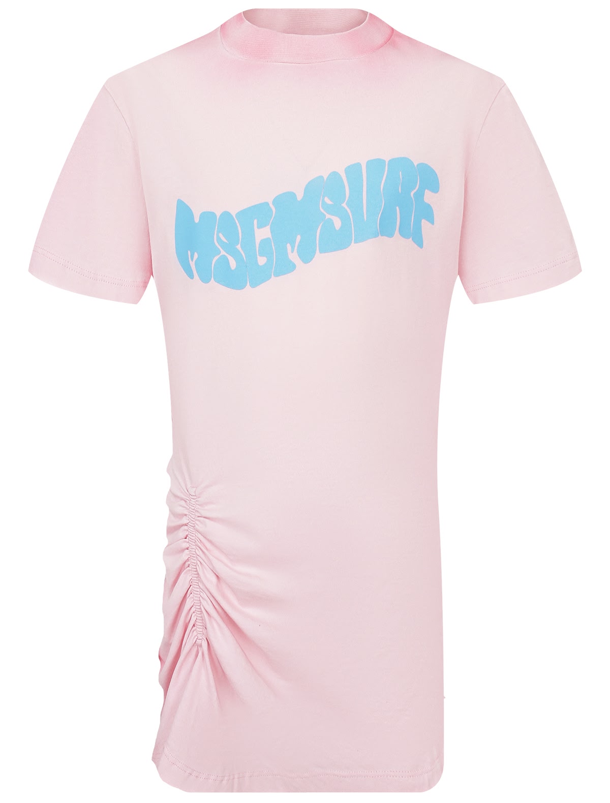 Платье-футболка со сборкой