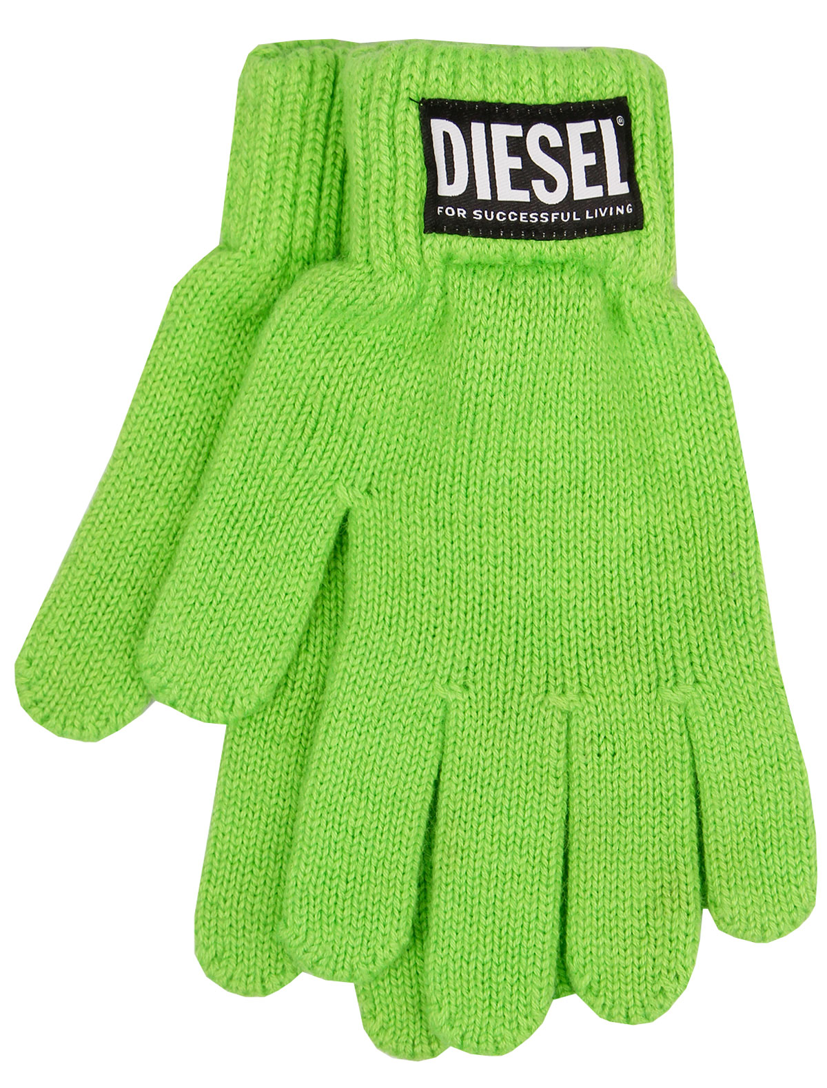 Перчатки Diesel зеленого цвета