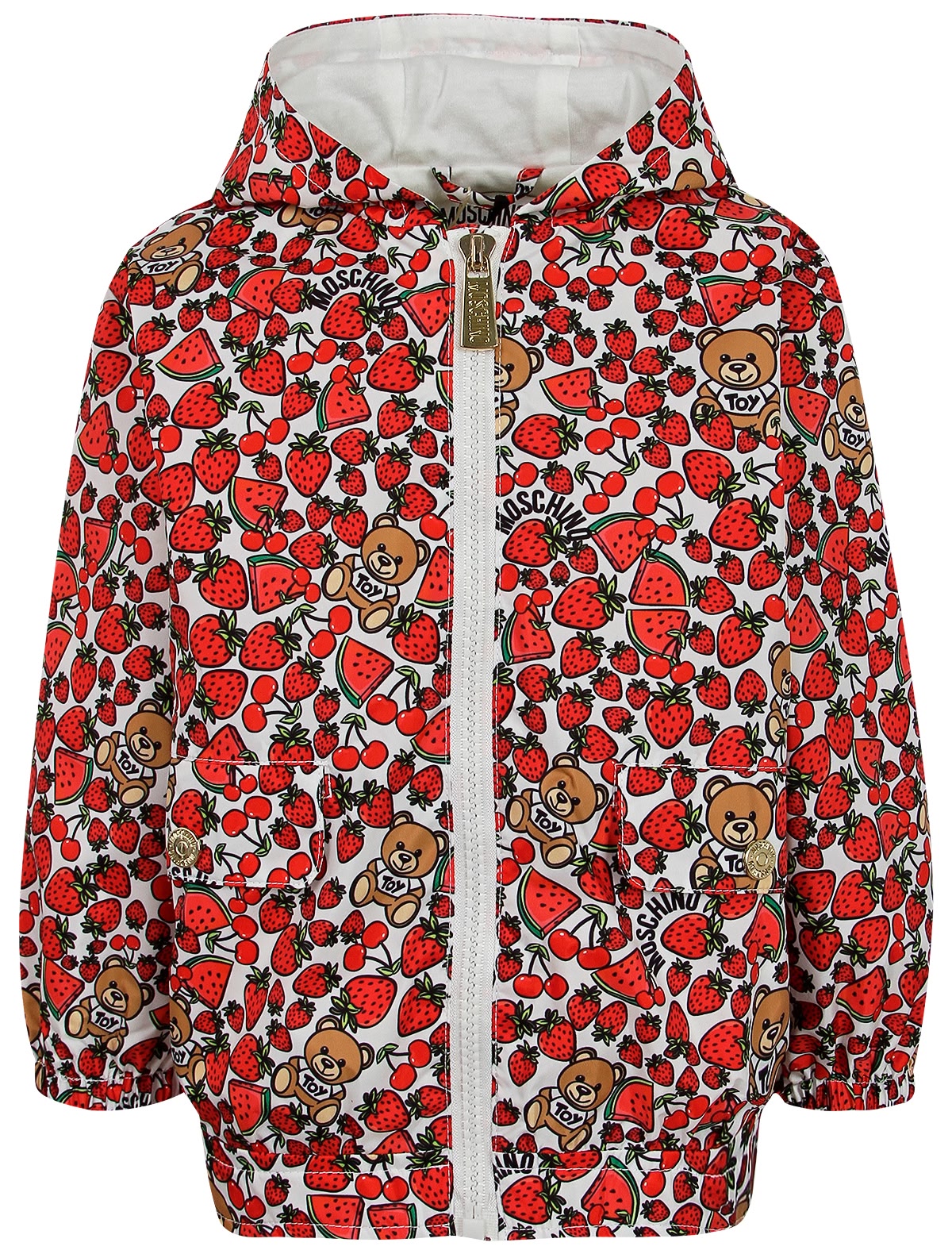 Куртка с сплошным ягодным принтом